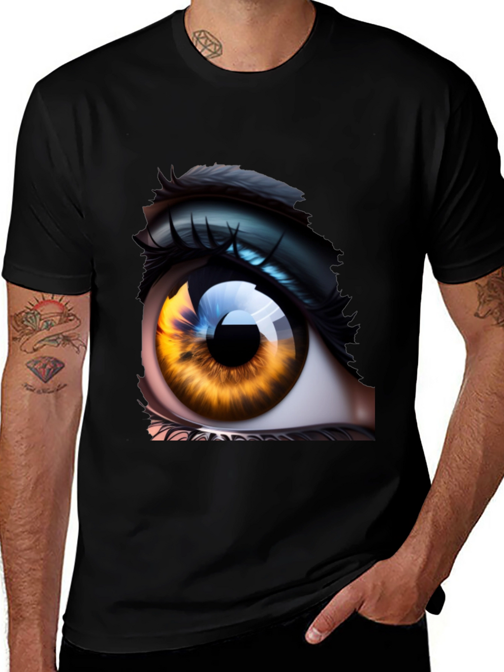 Eye Graphic Tee - Unique Artistic Design