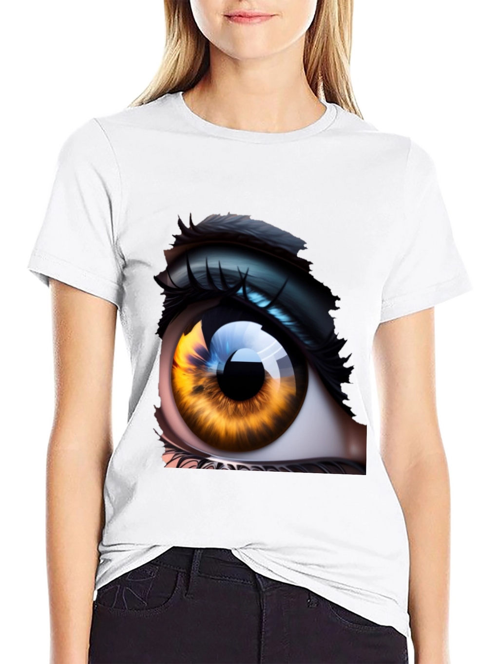 Eye Graphic Tee - Unique Artistic Design