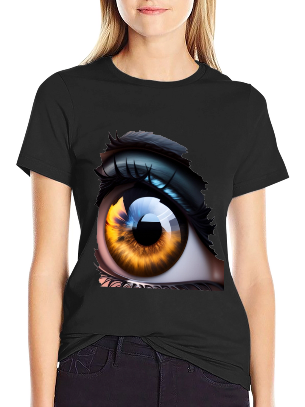 Eye Graphic Tee - Unique Artistic Design