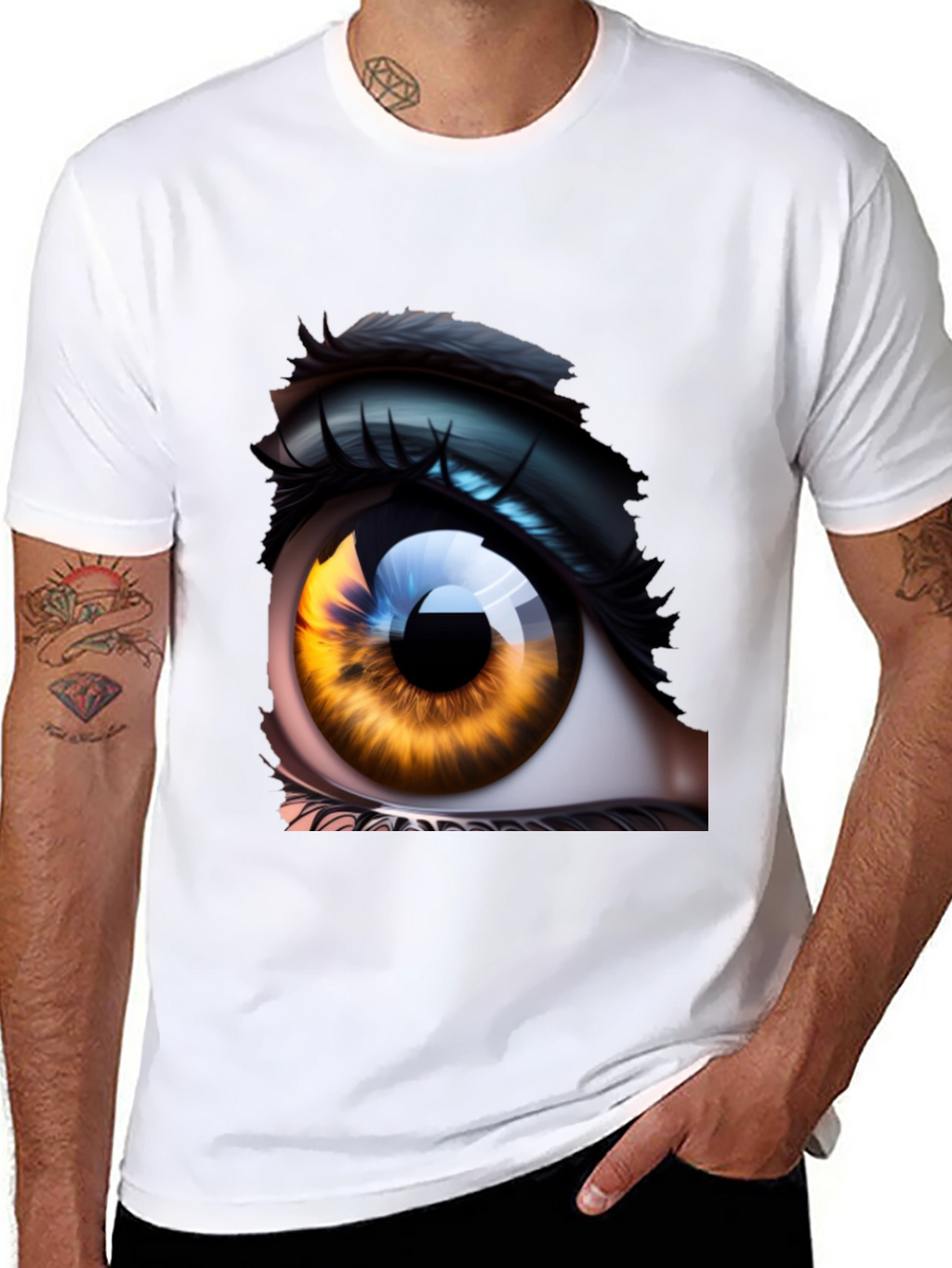 Eye Graphic Tee - Unique Artistic Design