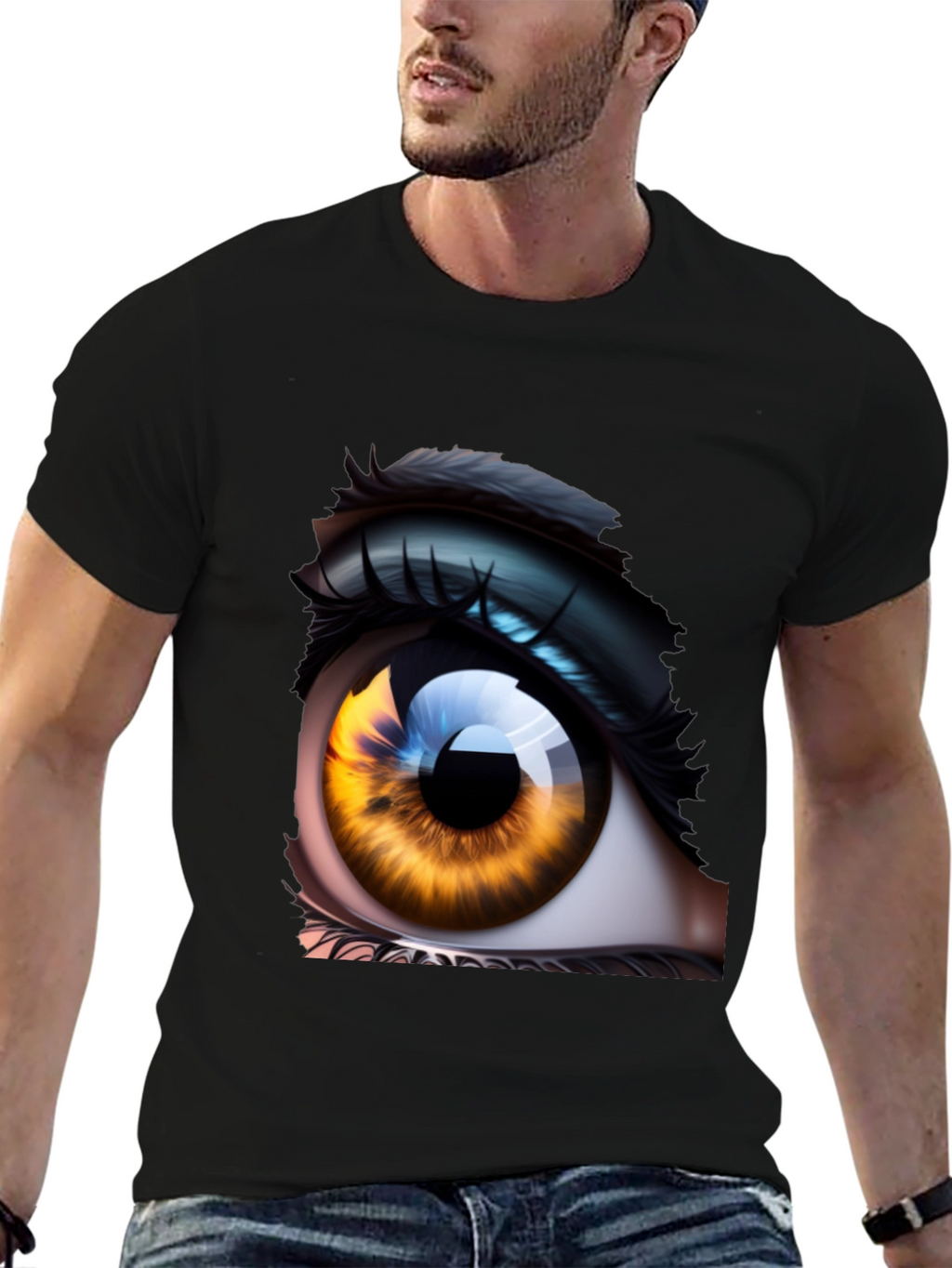 Eye Graphic Tee - Unique Artistic Design
