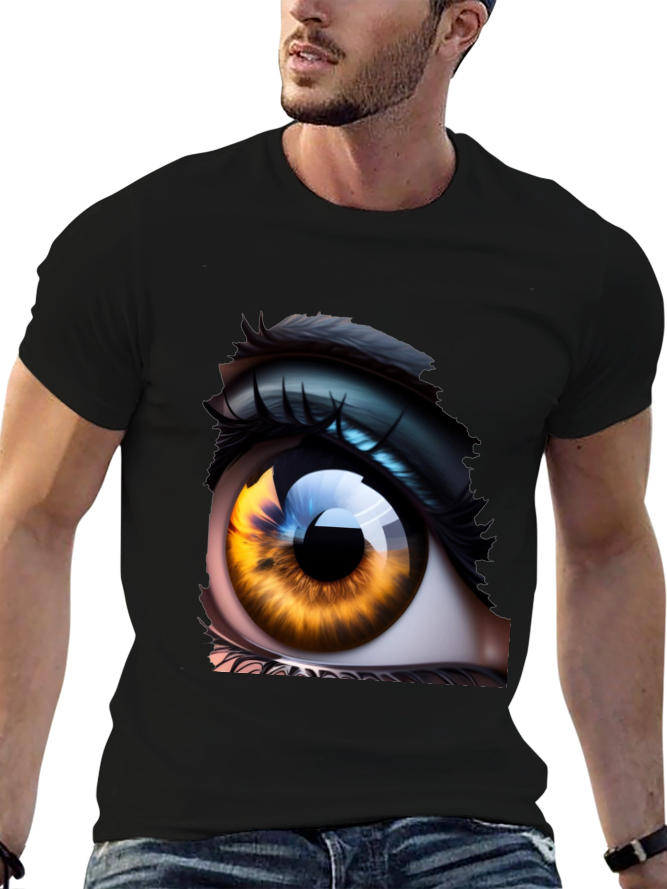 Eye Graphic Tee - Unique Artistic Design