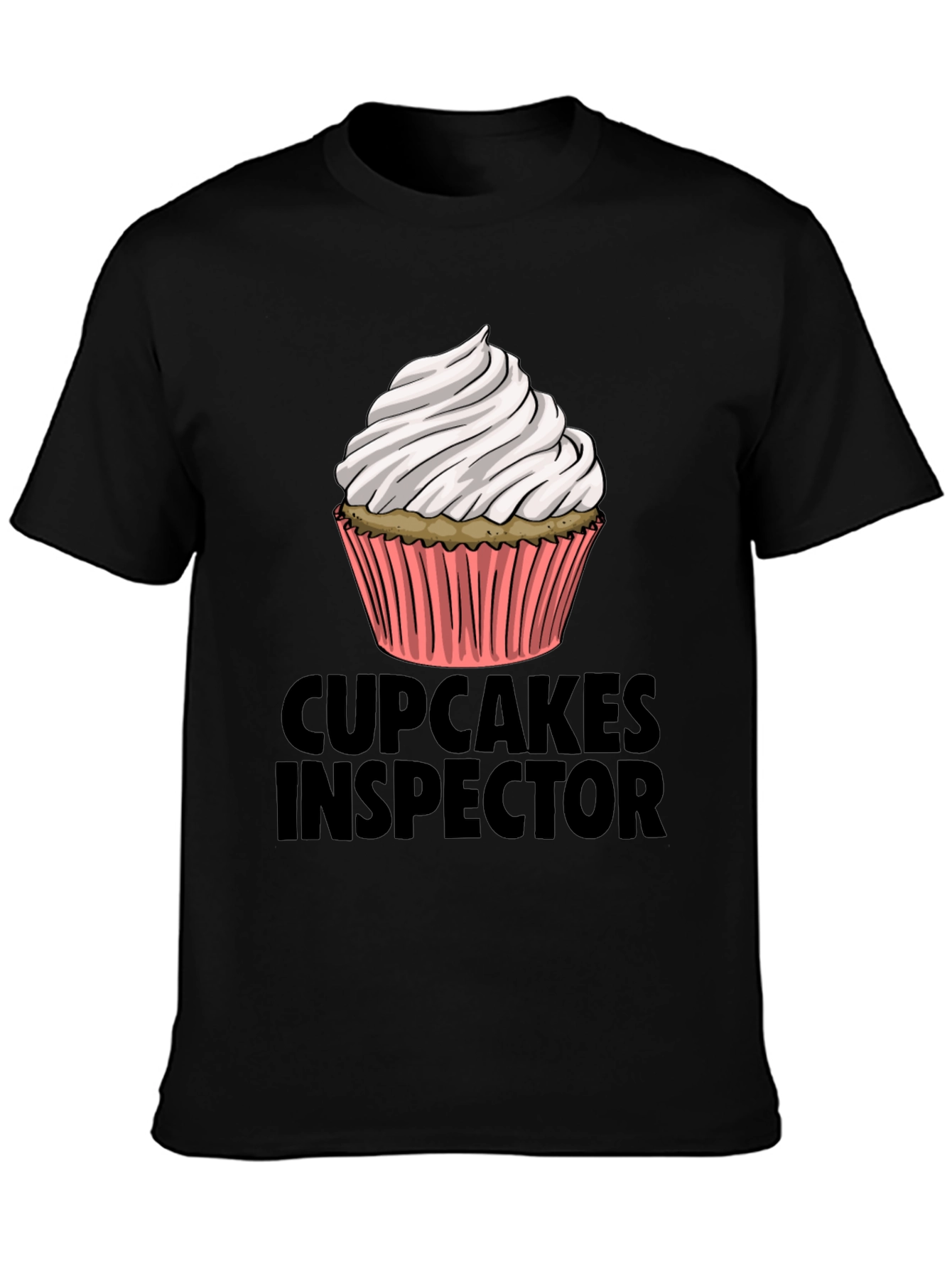 Cupcakes Inspector Funny Graphic T-Shirt