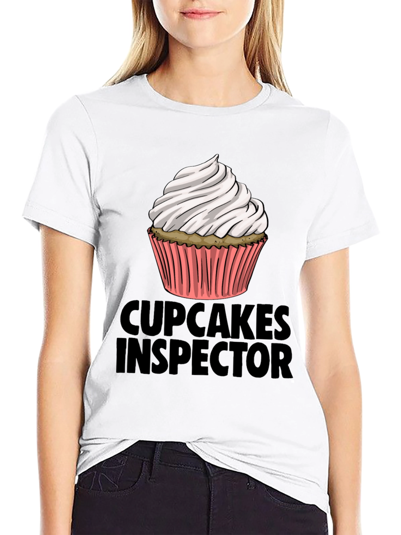 Cupcakes Inspector Funny Graphic T-Shirt