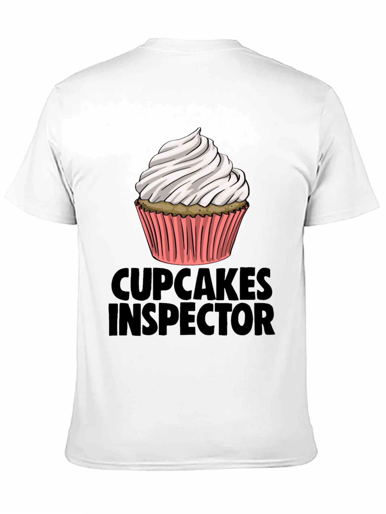 Cupcakes Inspector Funny Graphic T-Shirt