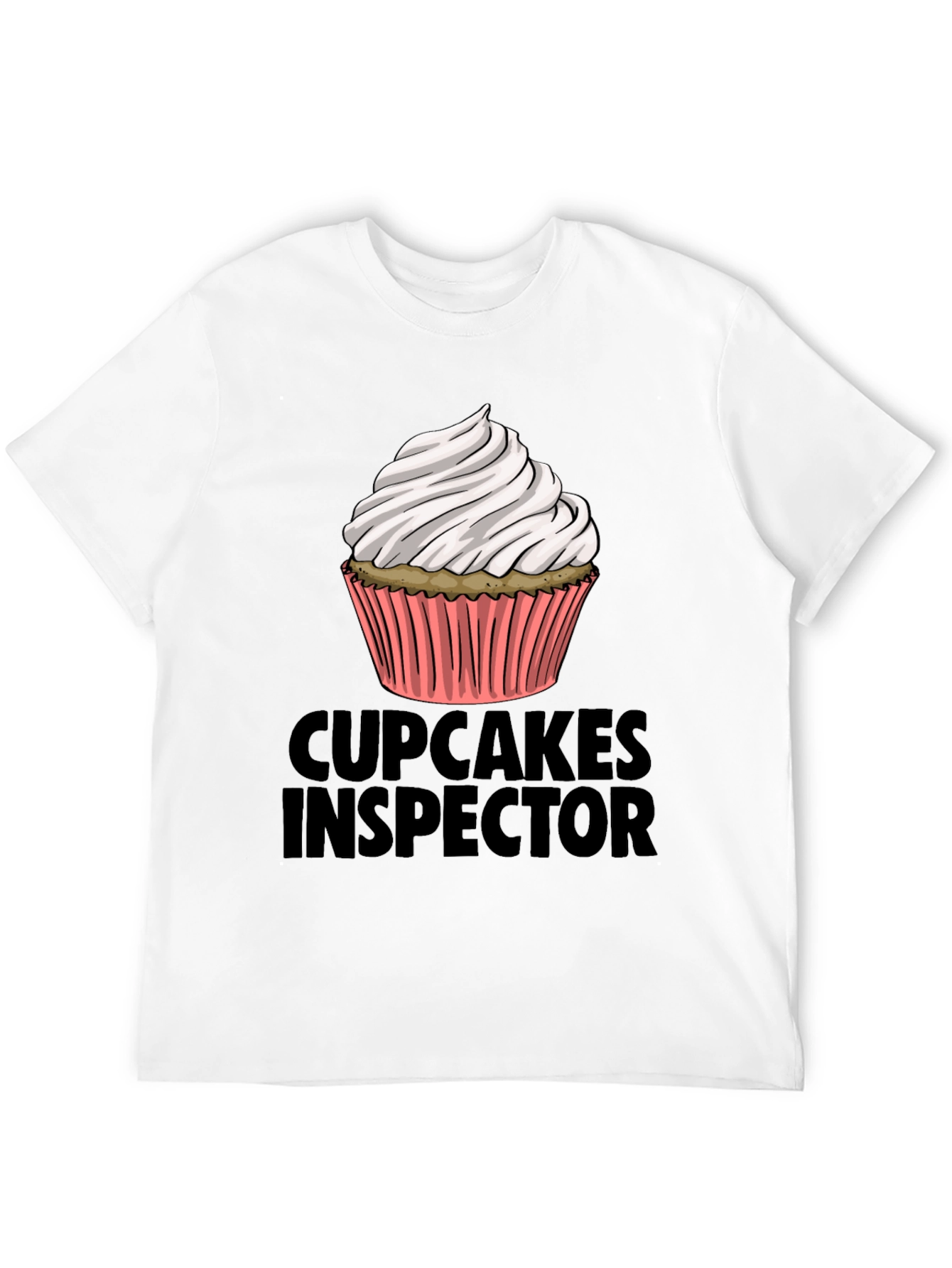 Cupcakes Inspector Funny Graphic T-Shirt