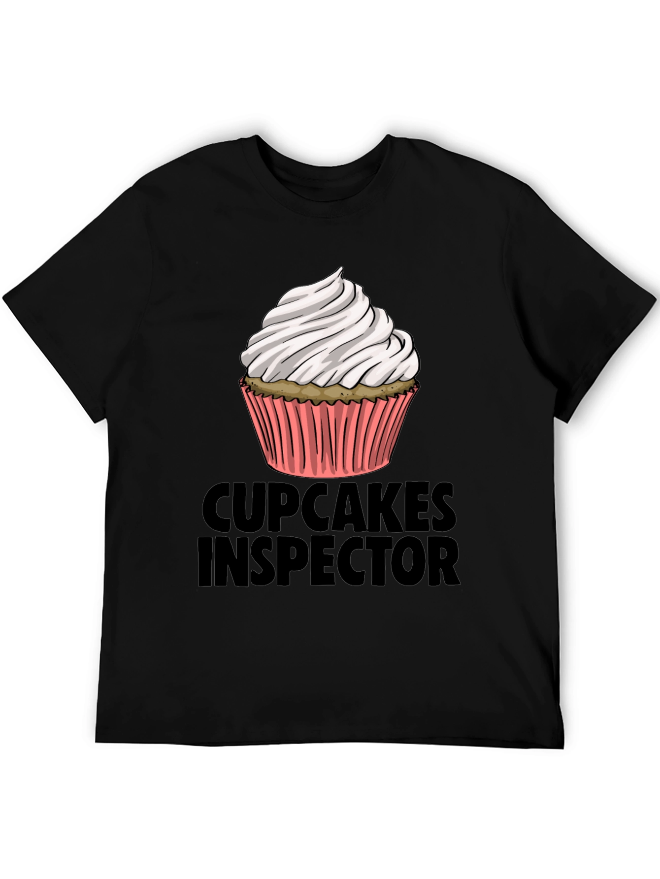 Cupcakes Inspector Funny Graphic T-Shirt