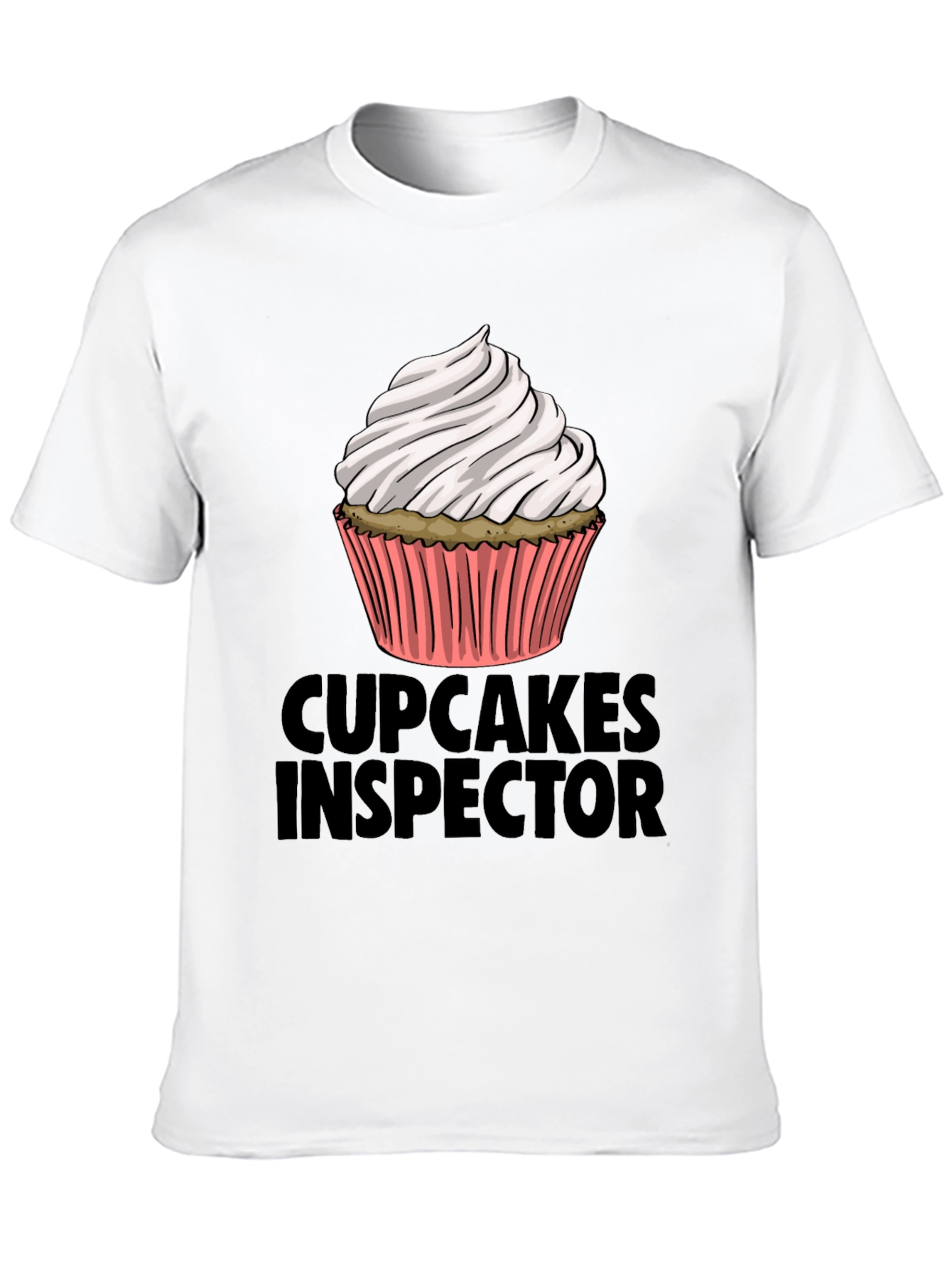 Cupcakes Inspector Funny Graphic T-Shirt