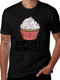 Cupcakes Inspector Funny Graphic T-Shirt