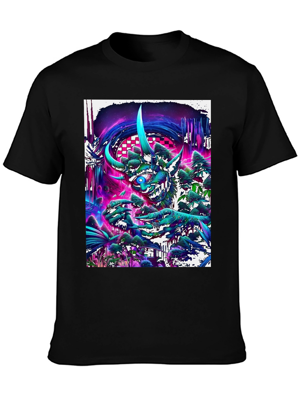 Psychedelic Forest Creature Graphic Tee