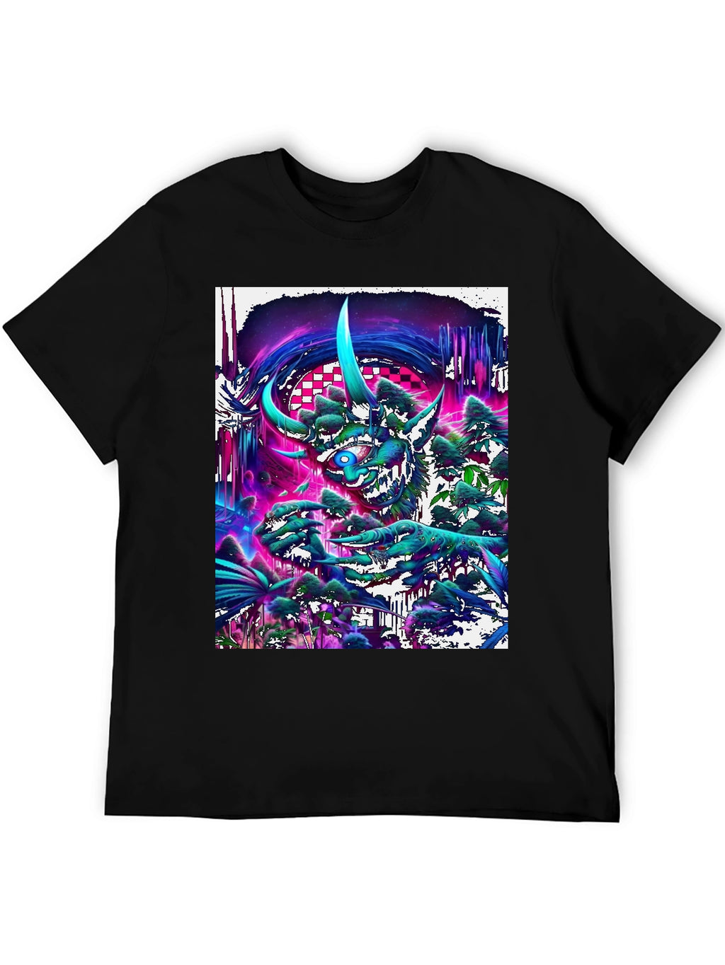 Psychedelic Forest Creature Graphic Tee