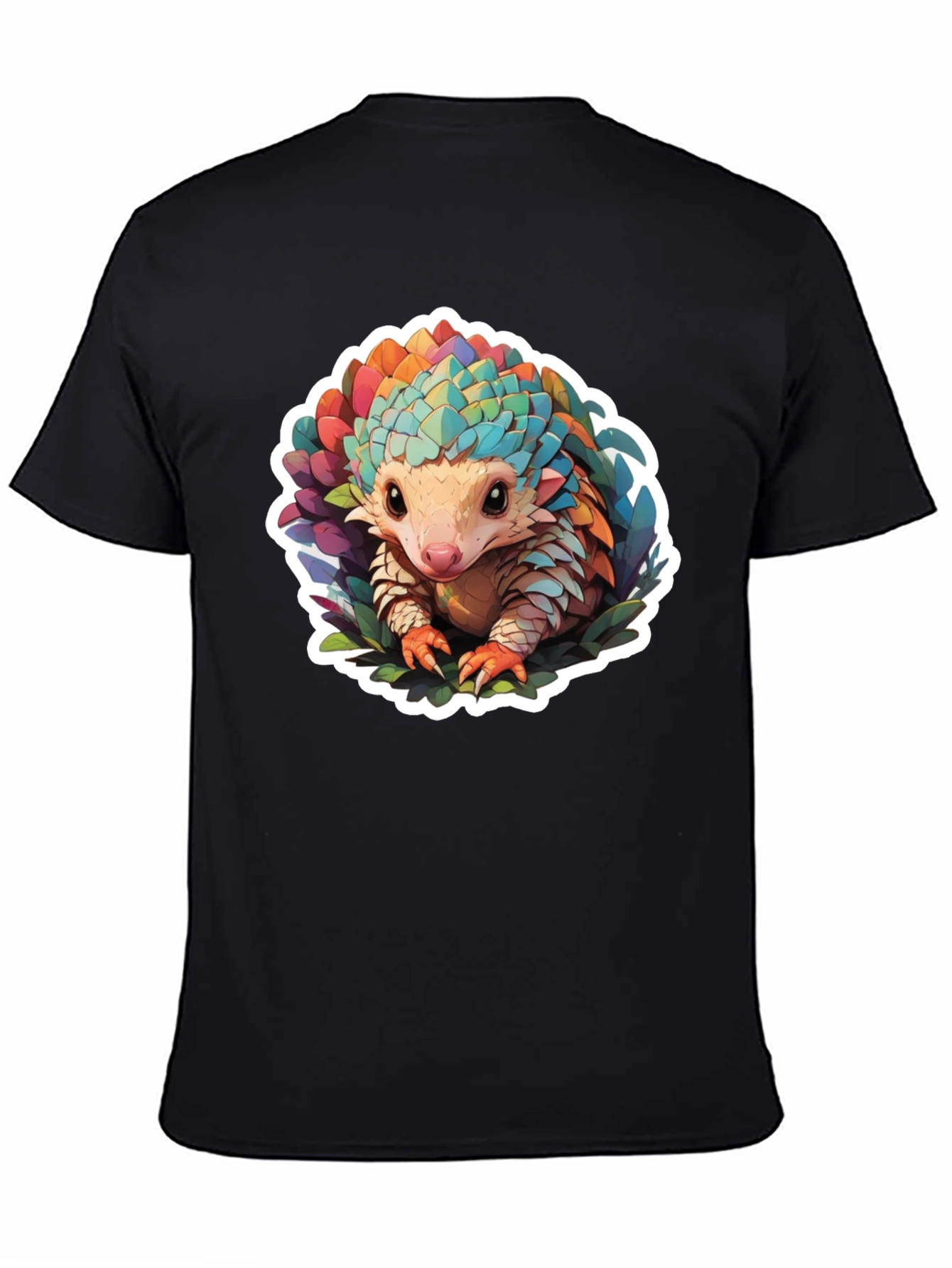 Cute Colorful Pangolin Graphic T-Shirt