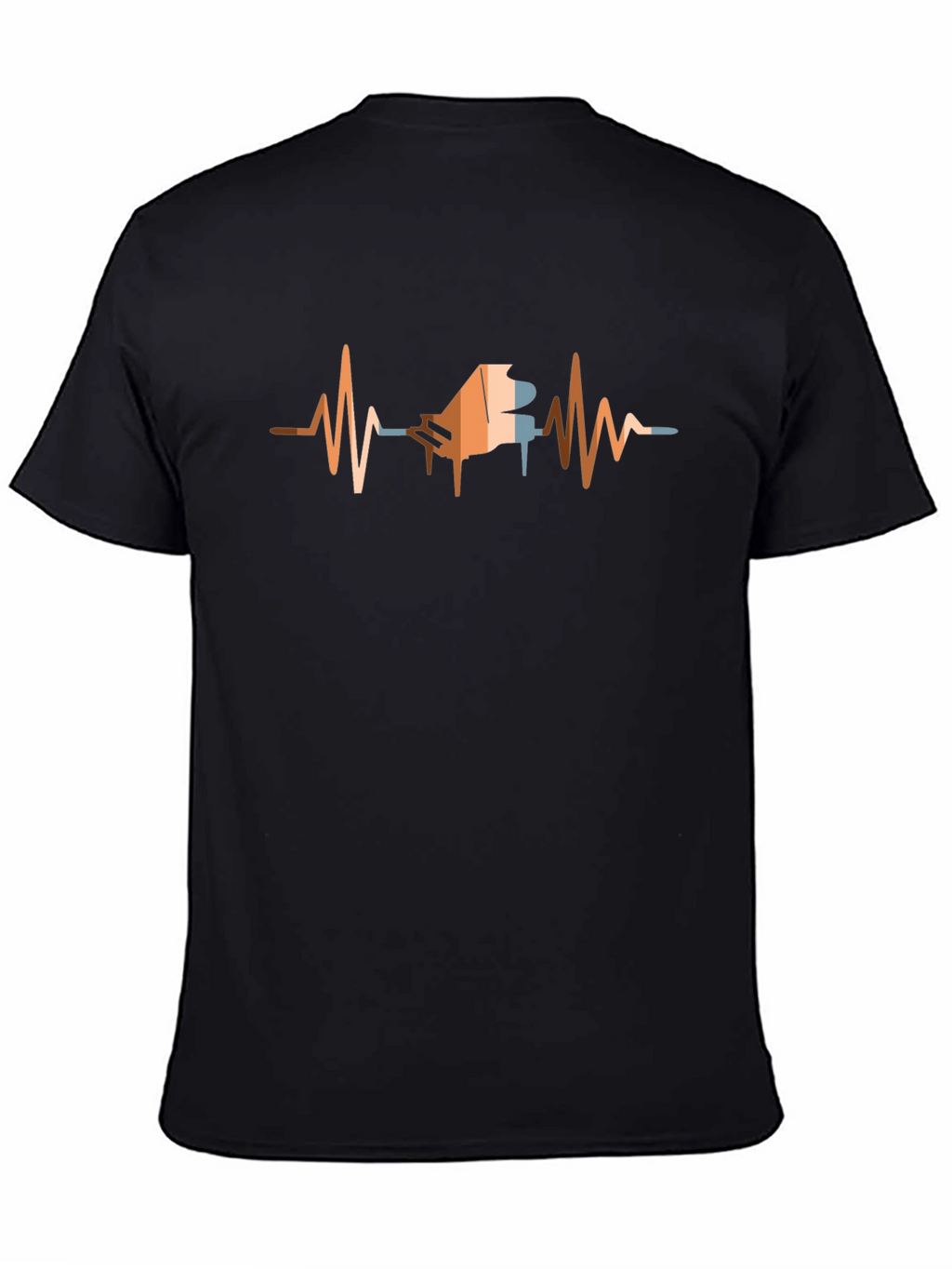 Piano Heartbeat T-Shirt - Musicians Style