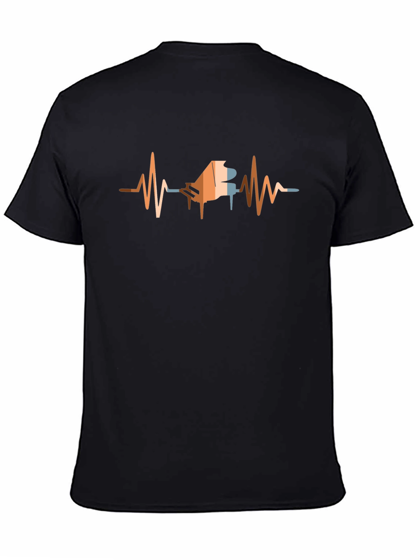 Piano Heartbeat T-Shirt - Musicians Style