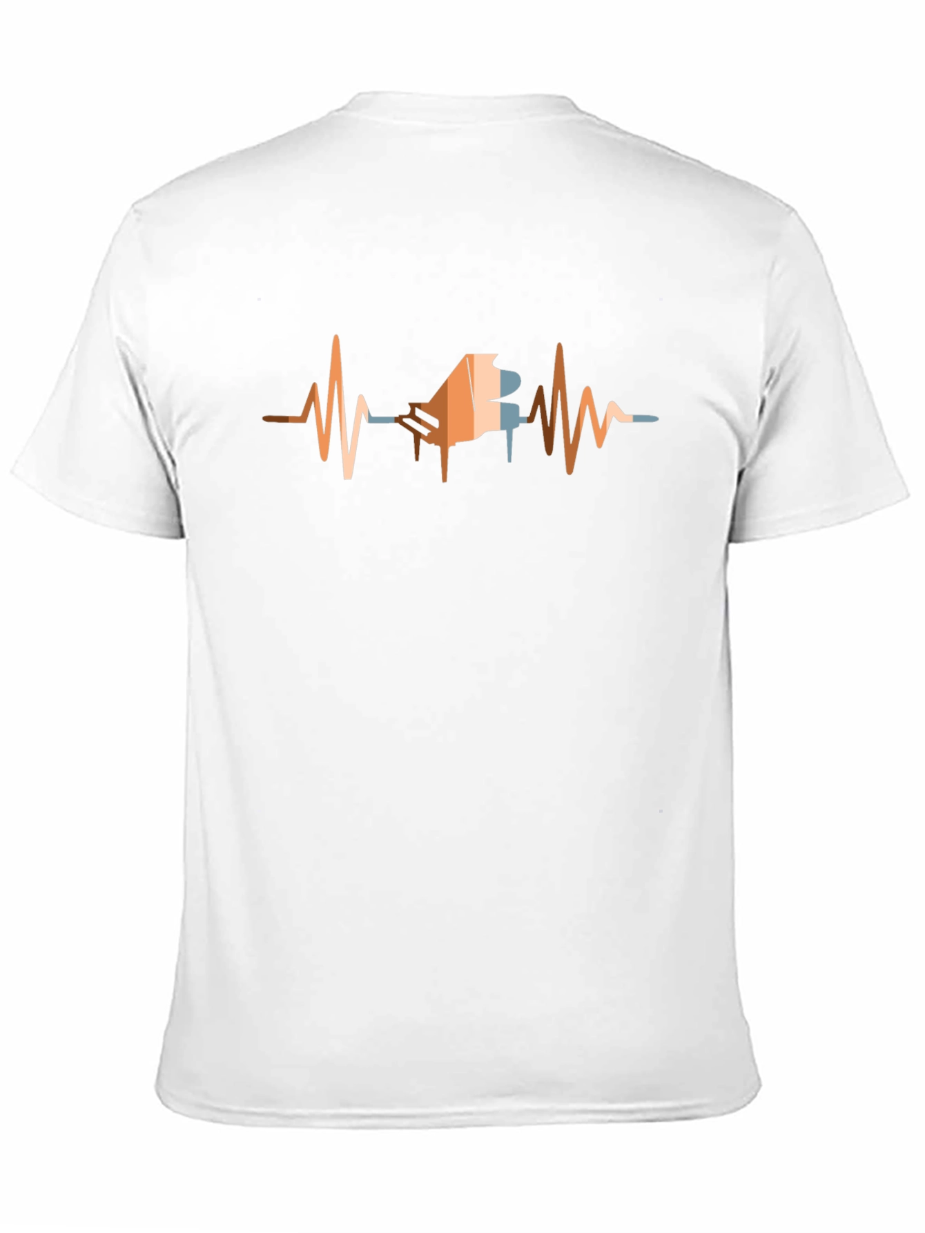 Piano Heartbeat T-Shirt - Musicians Style