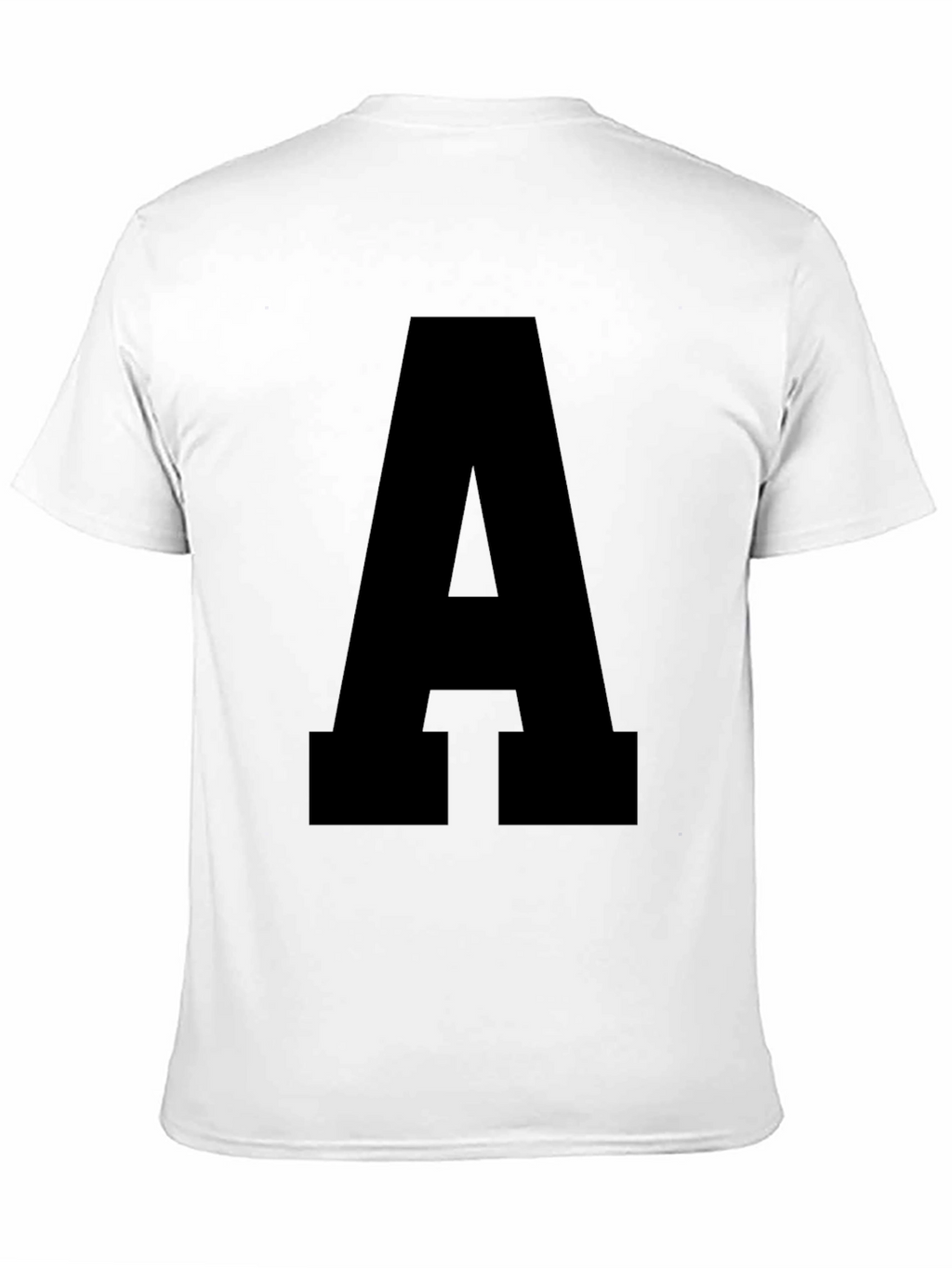 Bold Letter A Black T-Shirt - Statement Tee