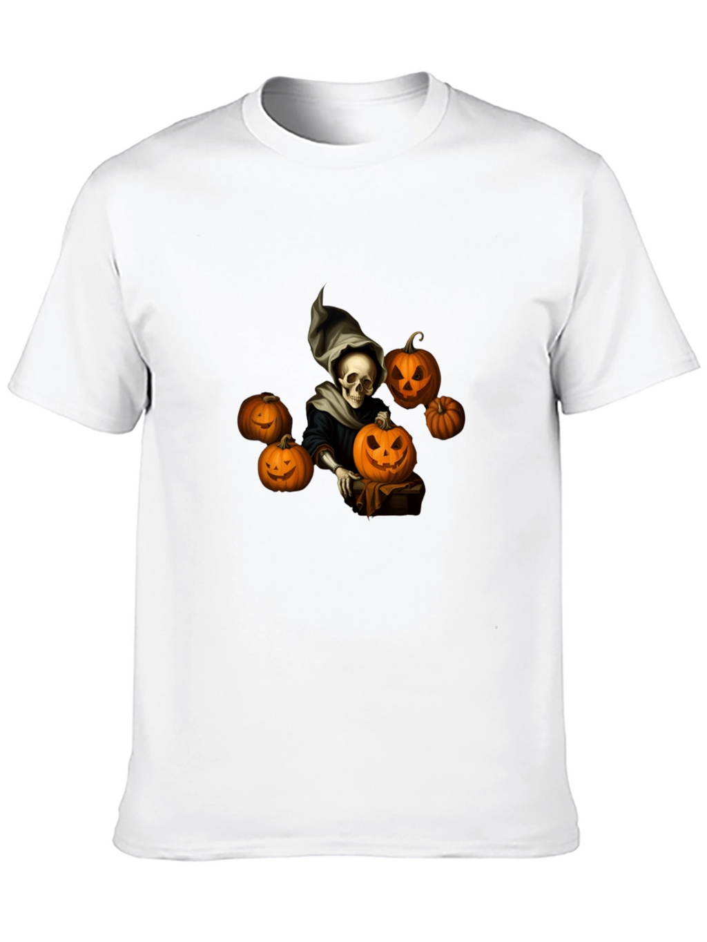 Spooky Halloween Skeleton Graphic Tee