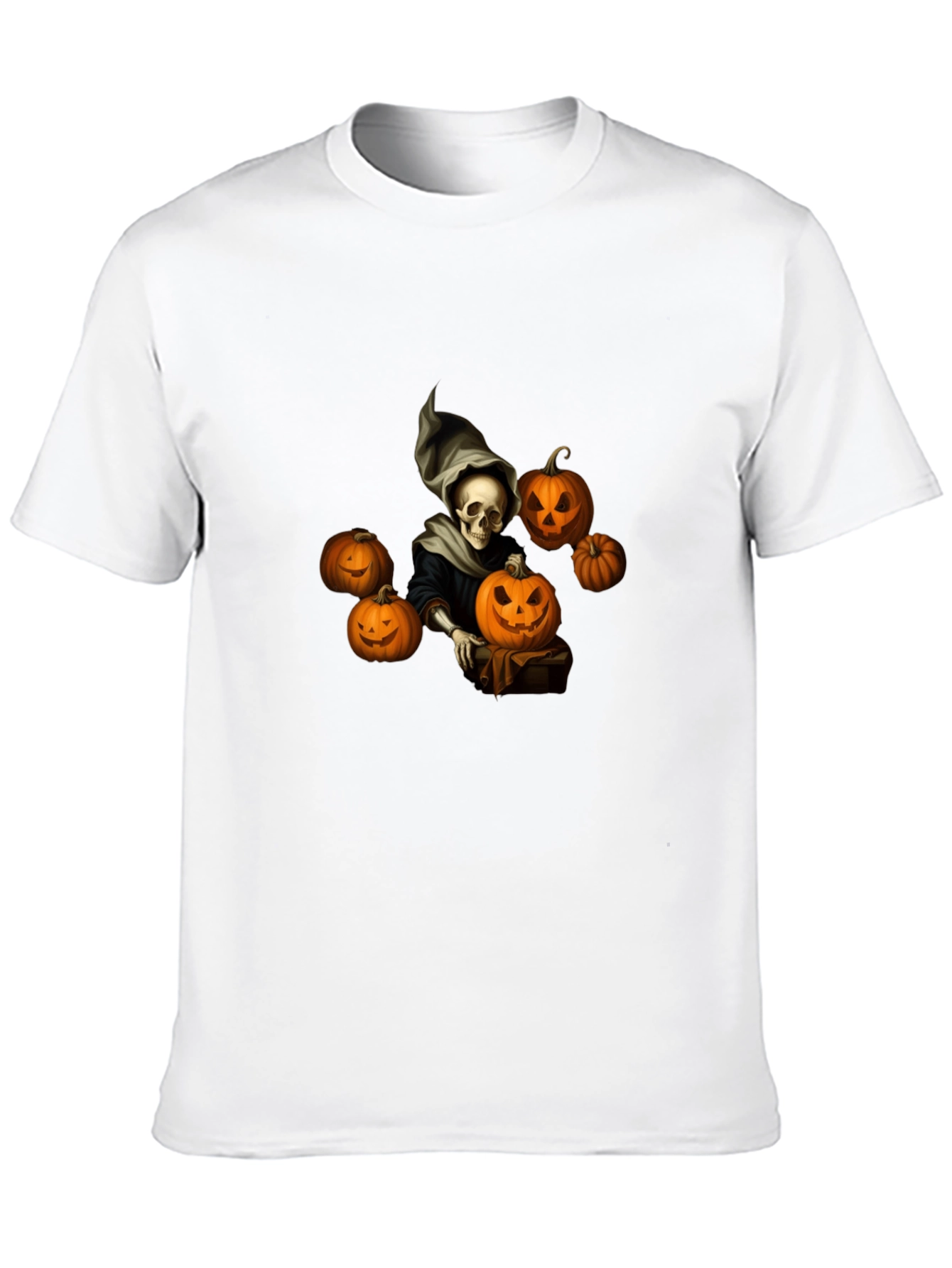Spooky Halloween Skeleton Graphic Tee
