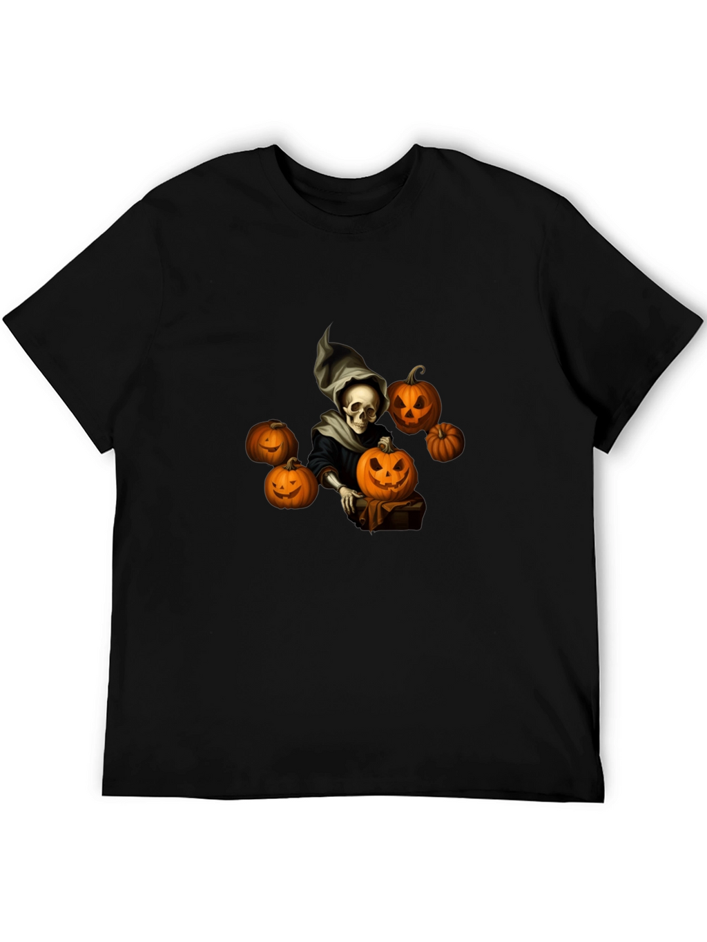 Spooky Halloween Skeleton Graphic Tee