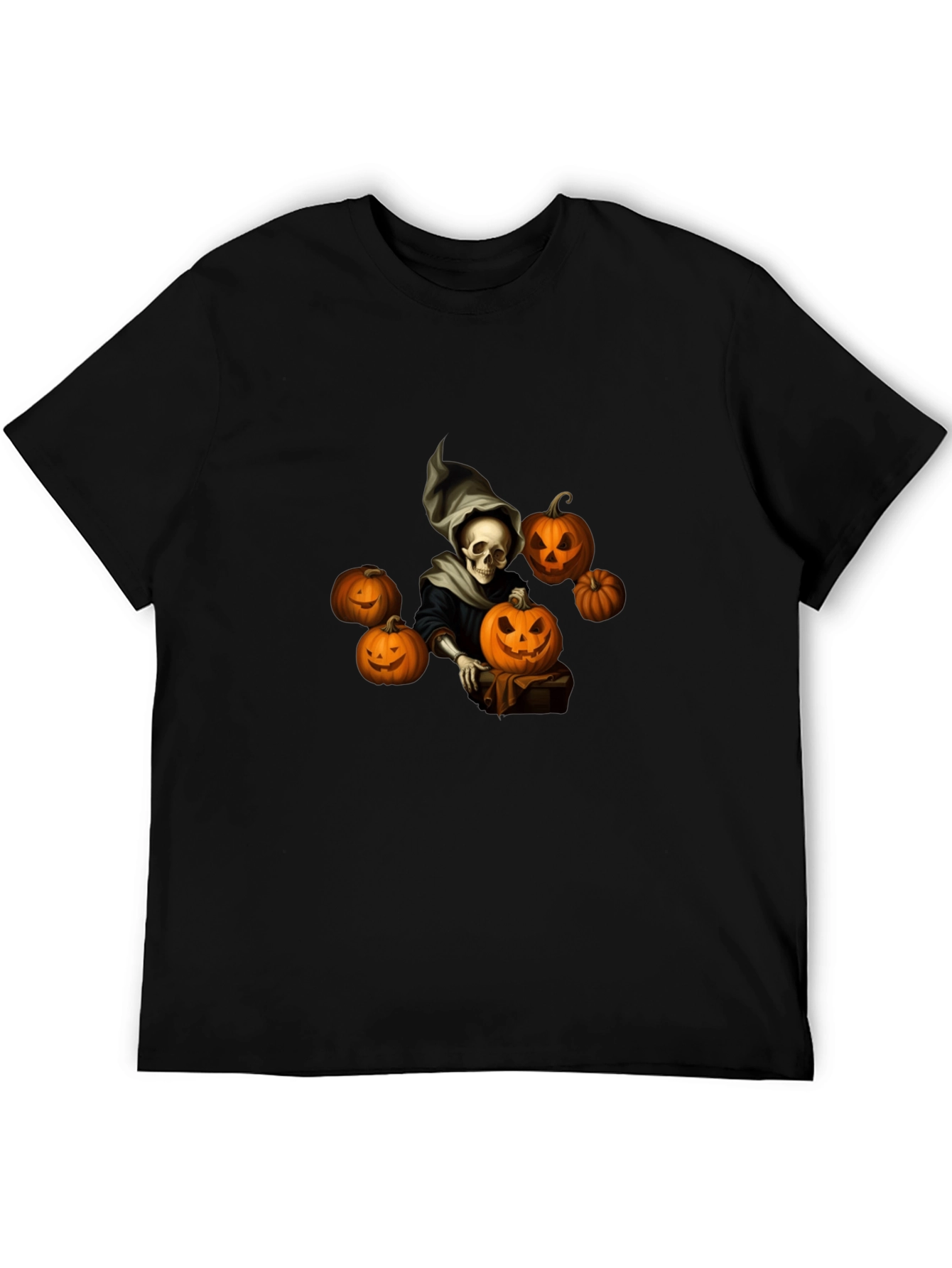 Spooky Halloween Skeleton Graphic Tee