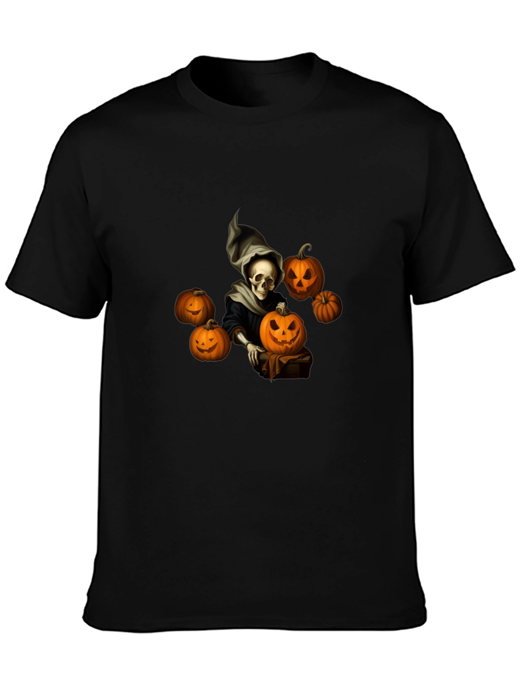 Spooky Halloween Skeleton Graphic Tee