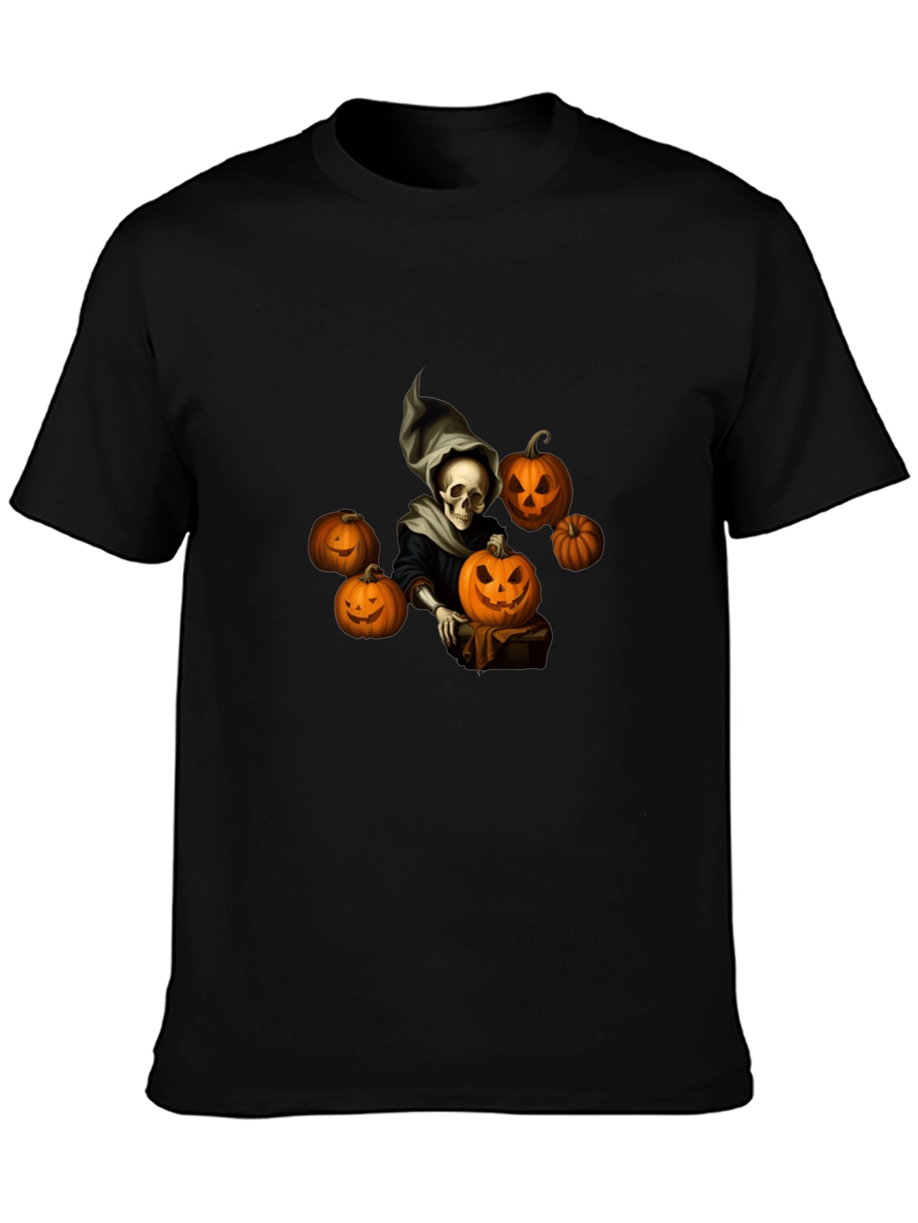 Spooky Halloween Skeleton Graphic Tee
