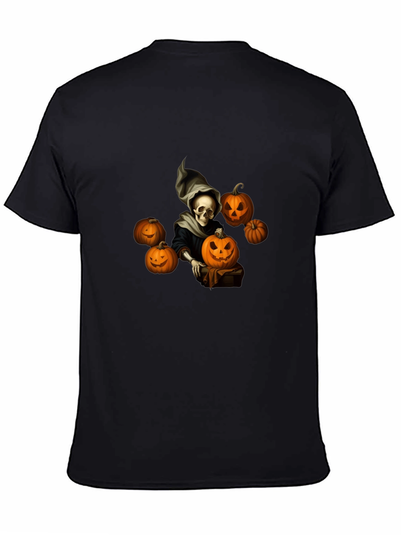Spooky Halloween Skeleton Graphic Tee