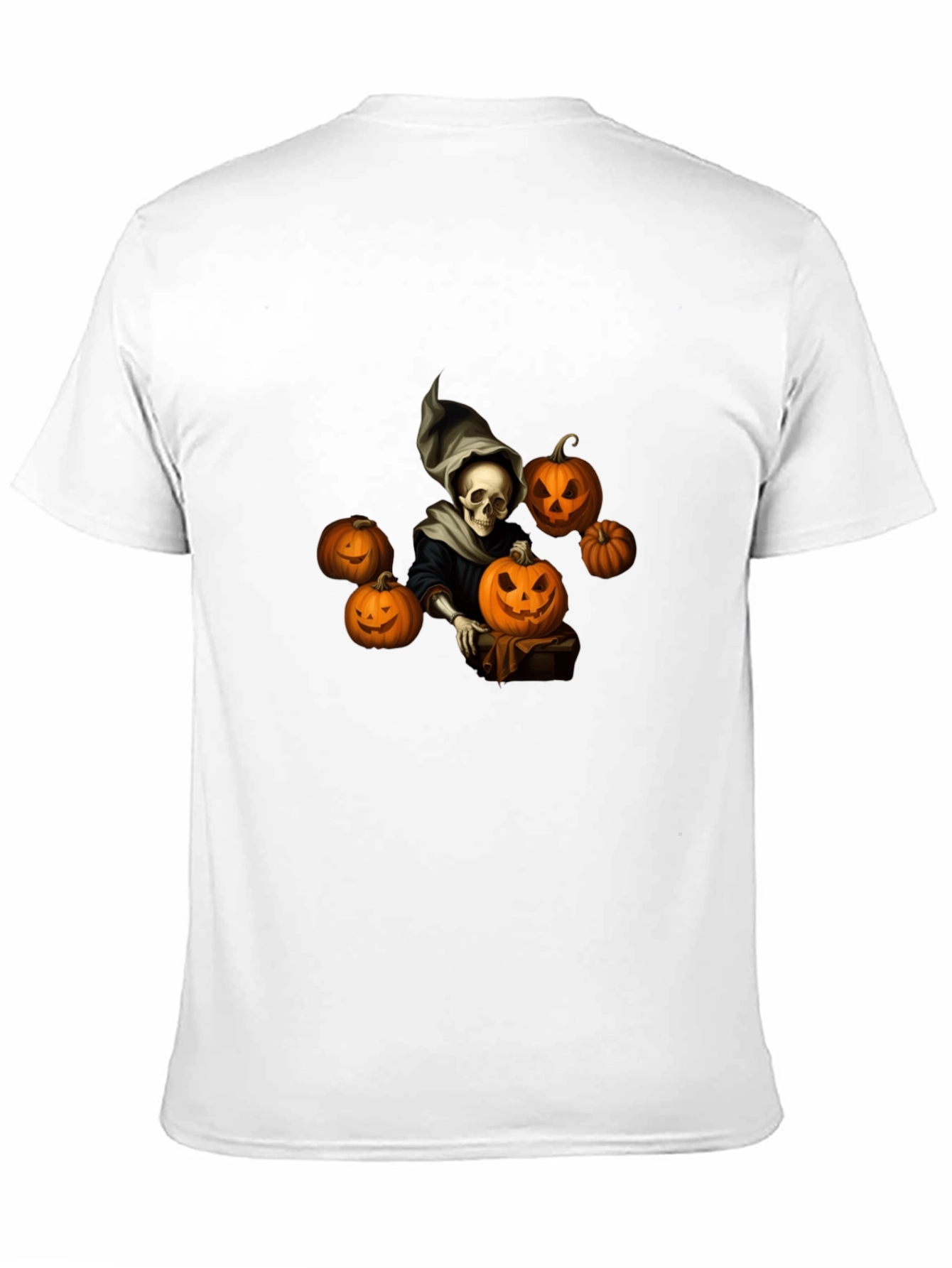 Spooky Halloween Skeleton Graphic Tee
