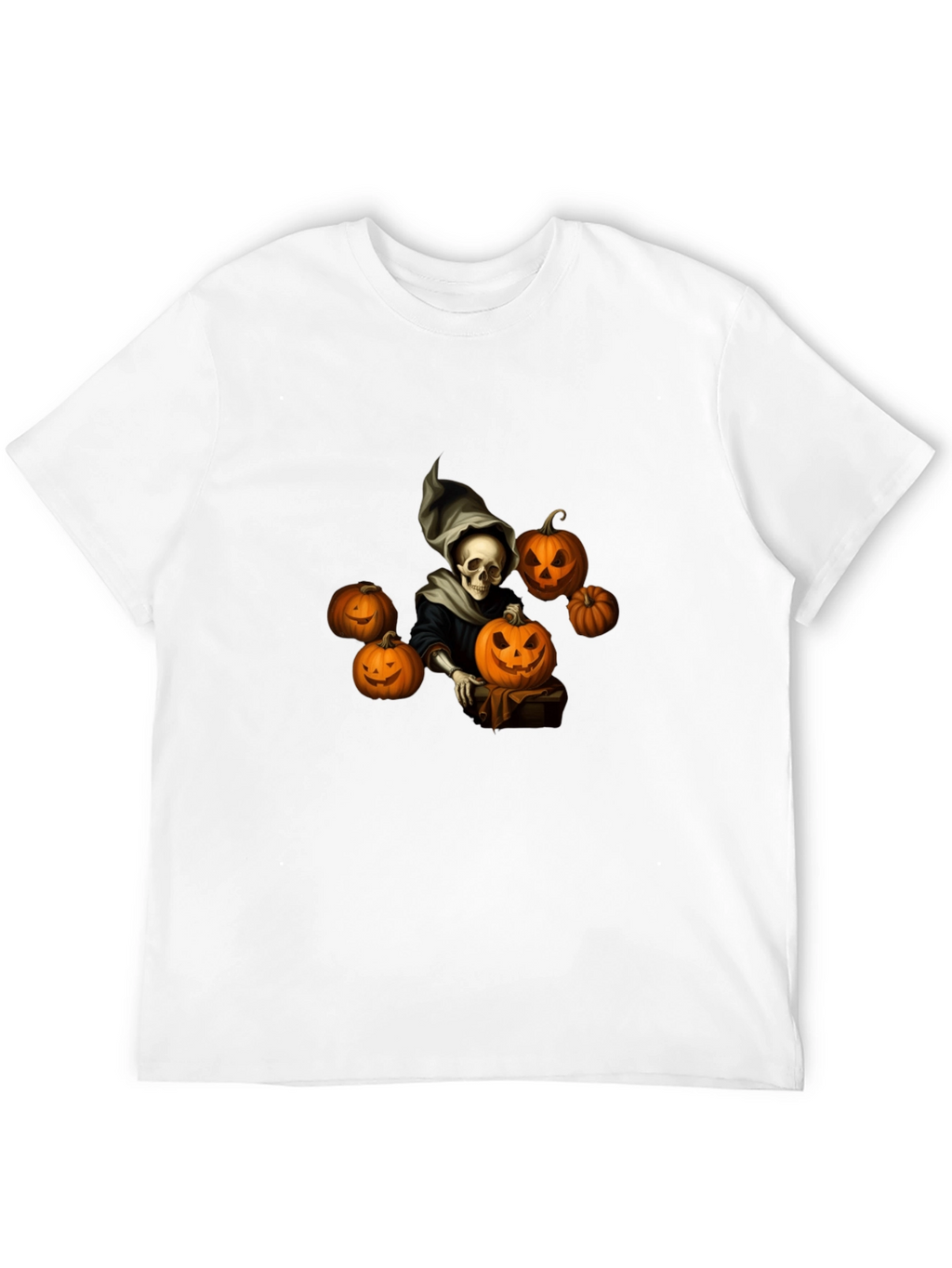 Spooky Halloween Skeleton Graphic Tee