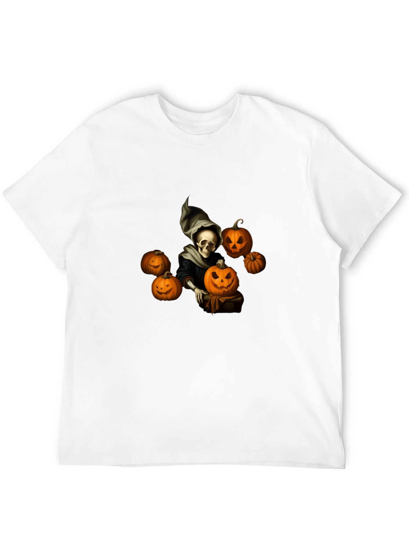 Spooky Halloween Skeleton Graphic Tee
