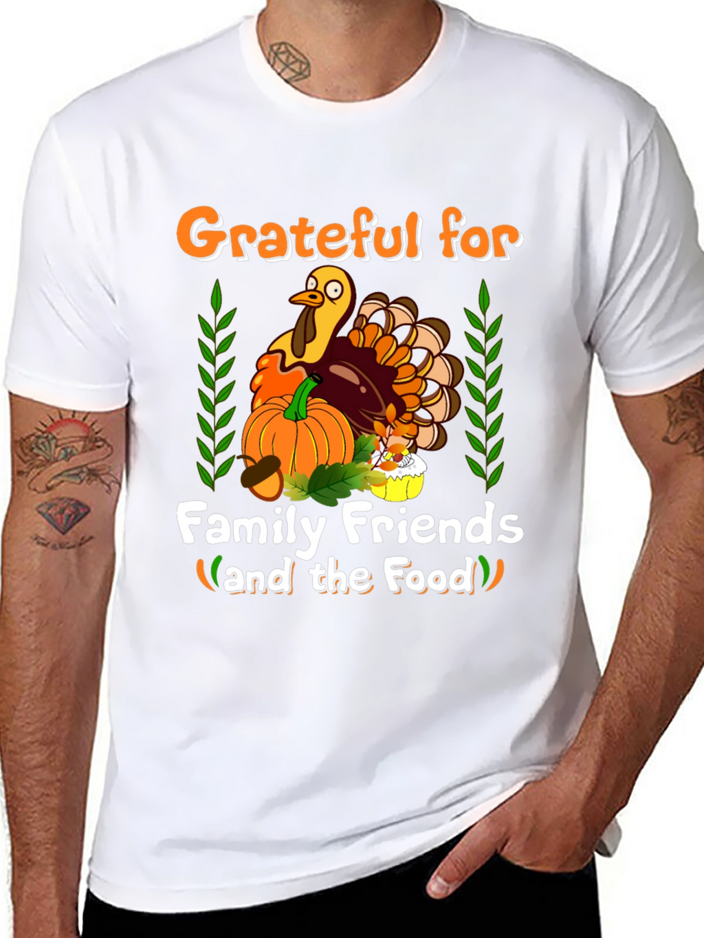 Grateful Thanksgiving Turkey T-Shirt