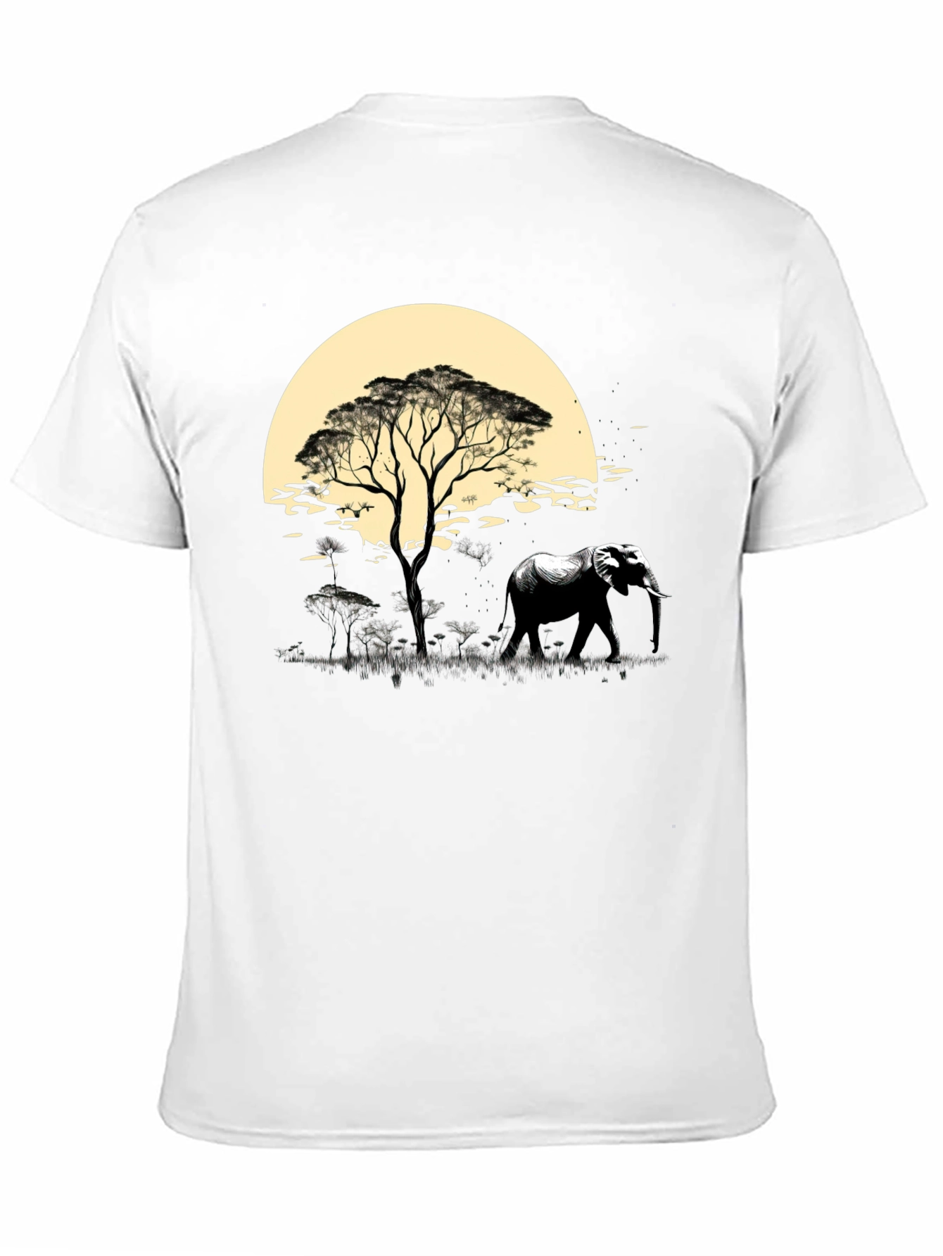 Savanna Sunset Elephant Graphic Tee