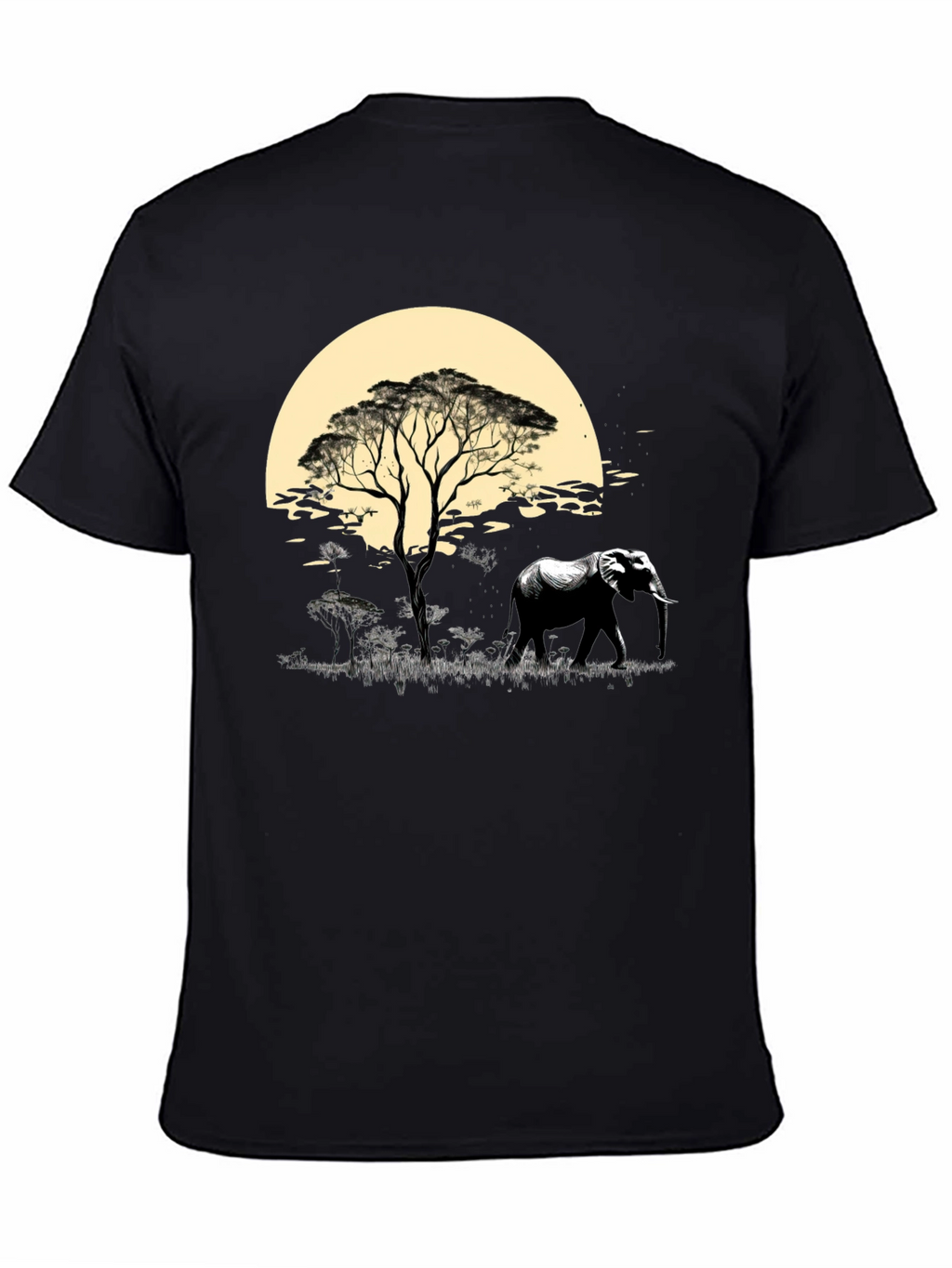 Savanna Sunset Elephant Graphic Tee