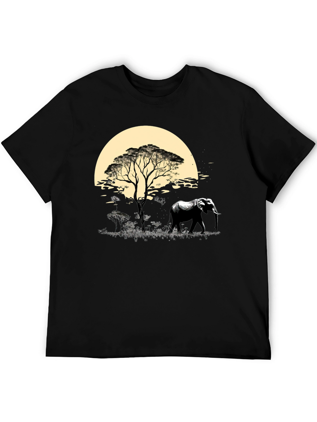 Savanna Sunset Elephant Graphic Tee