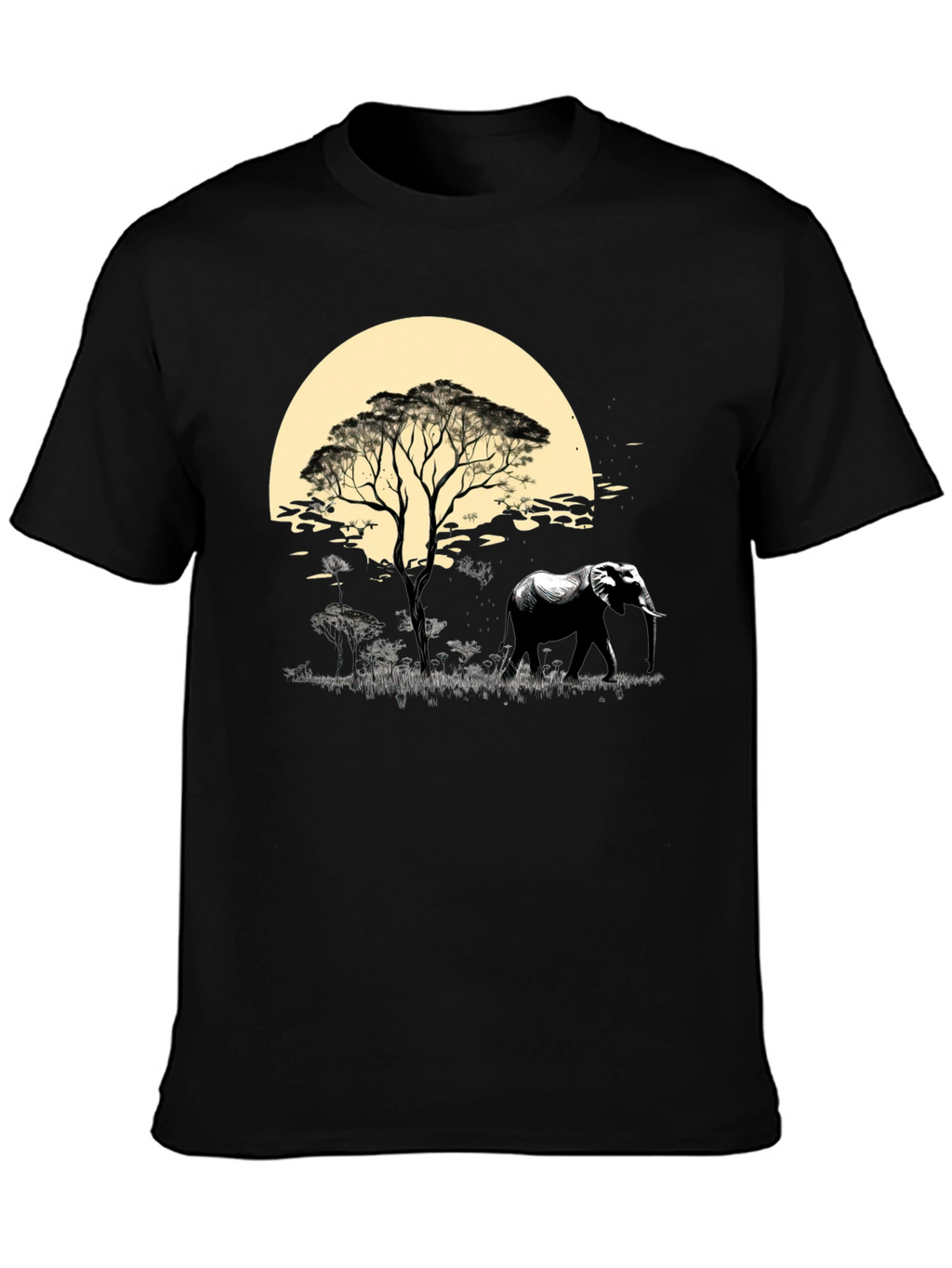 Savanna Sunset Elephant Graphic Tee