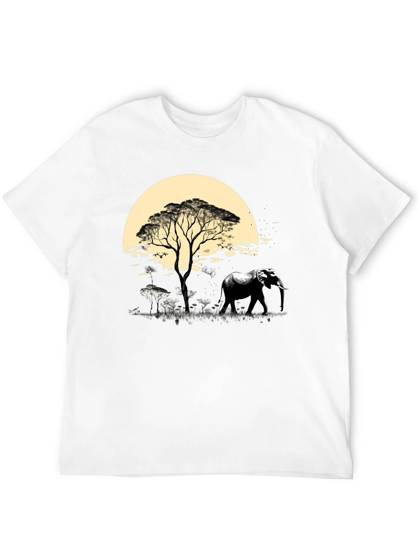 Savanna Sunset Elephant Graphic Tee