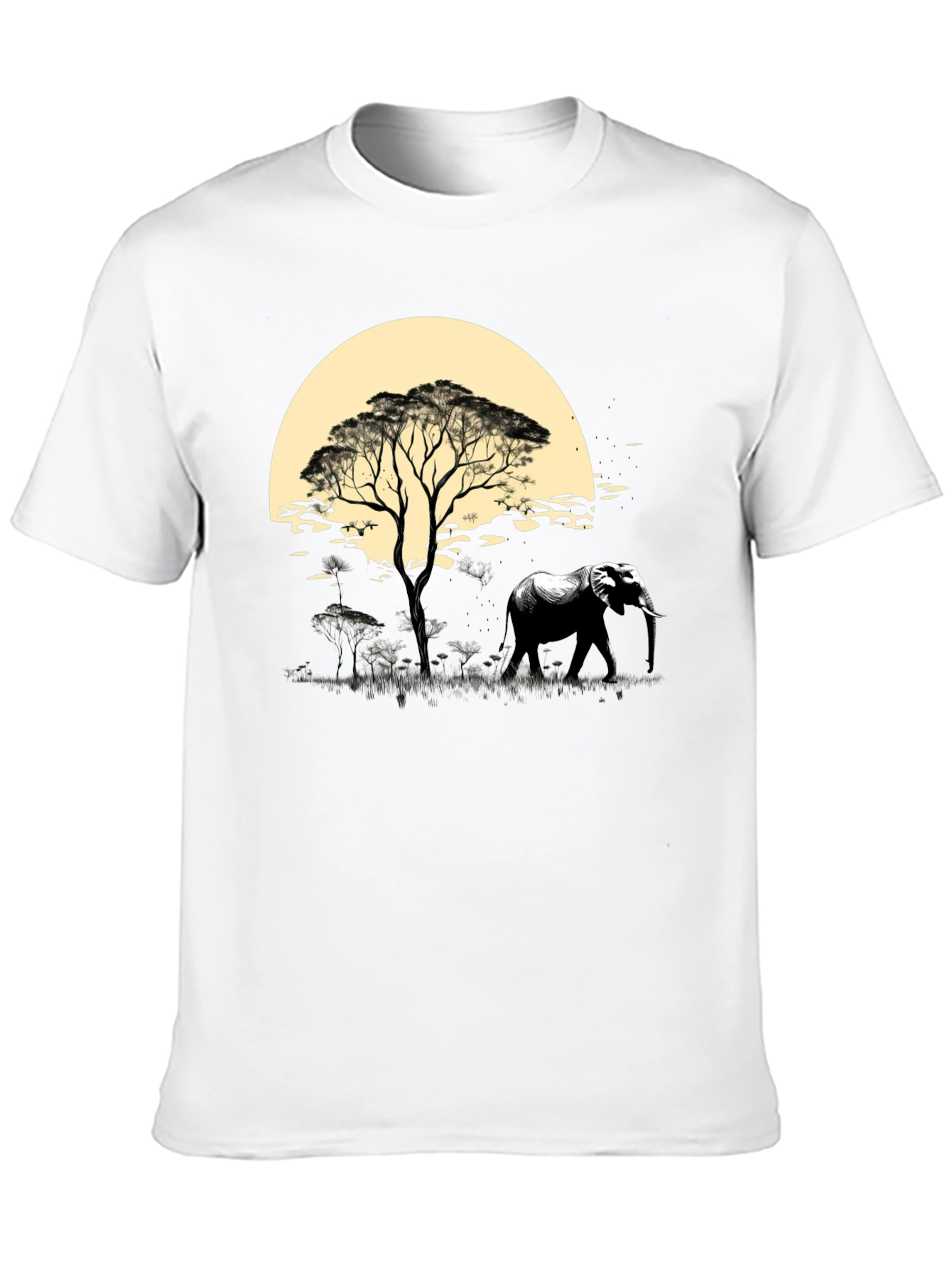 Savanna Sunset Elephant Graphic Tee