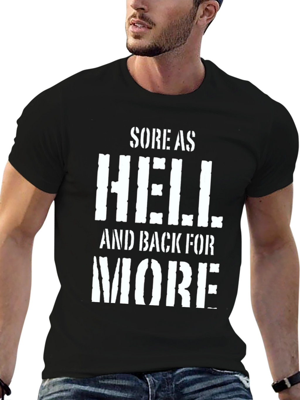 Sore As Hell Black Graphic Tee
