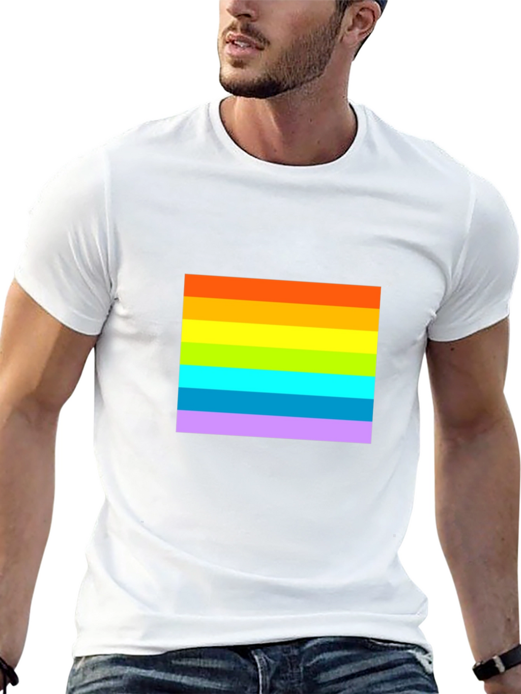 Rainbow Pride Graphic Black T-Shirt