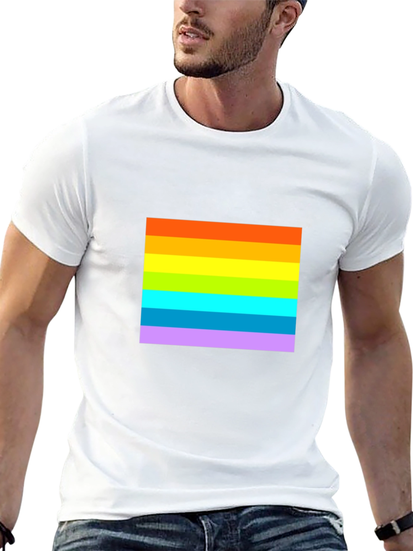 Rainbow Pride Graphic Black T-Shirt