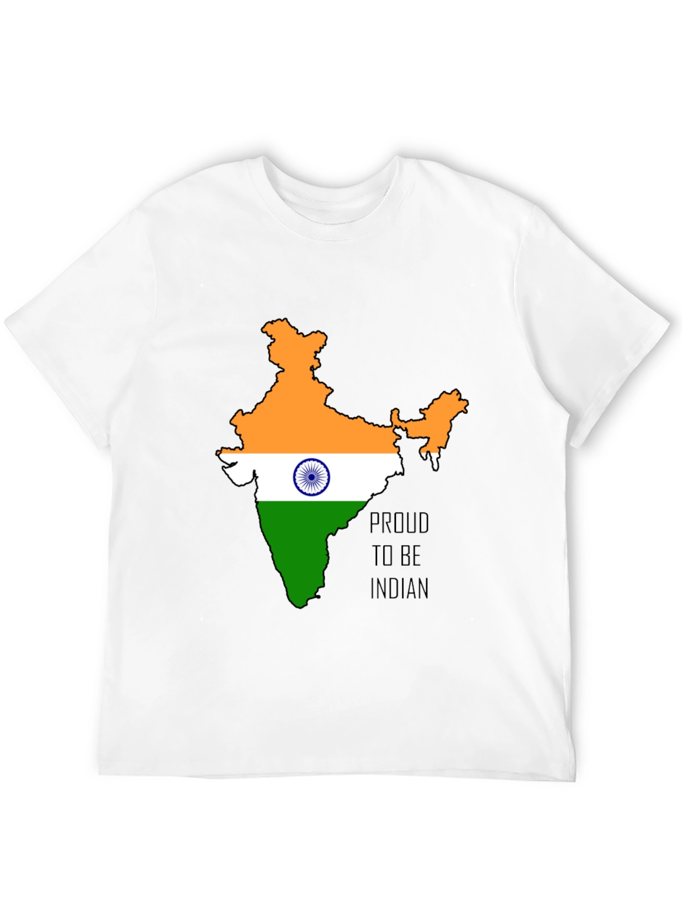 India Pride Black T-Shirt