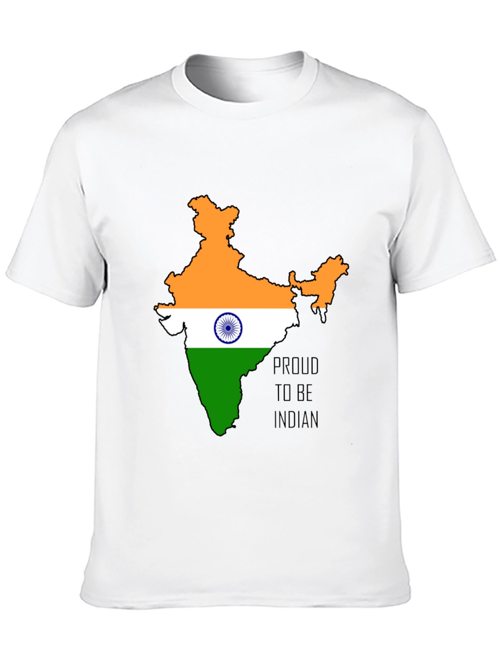 India Pride Black T-Shirt