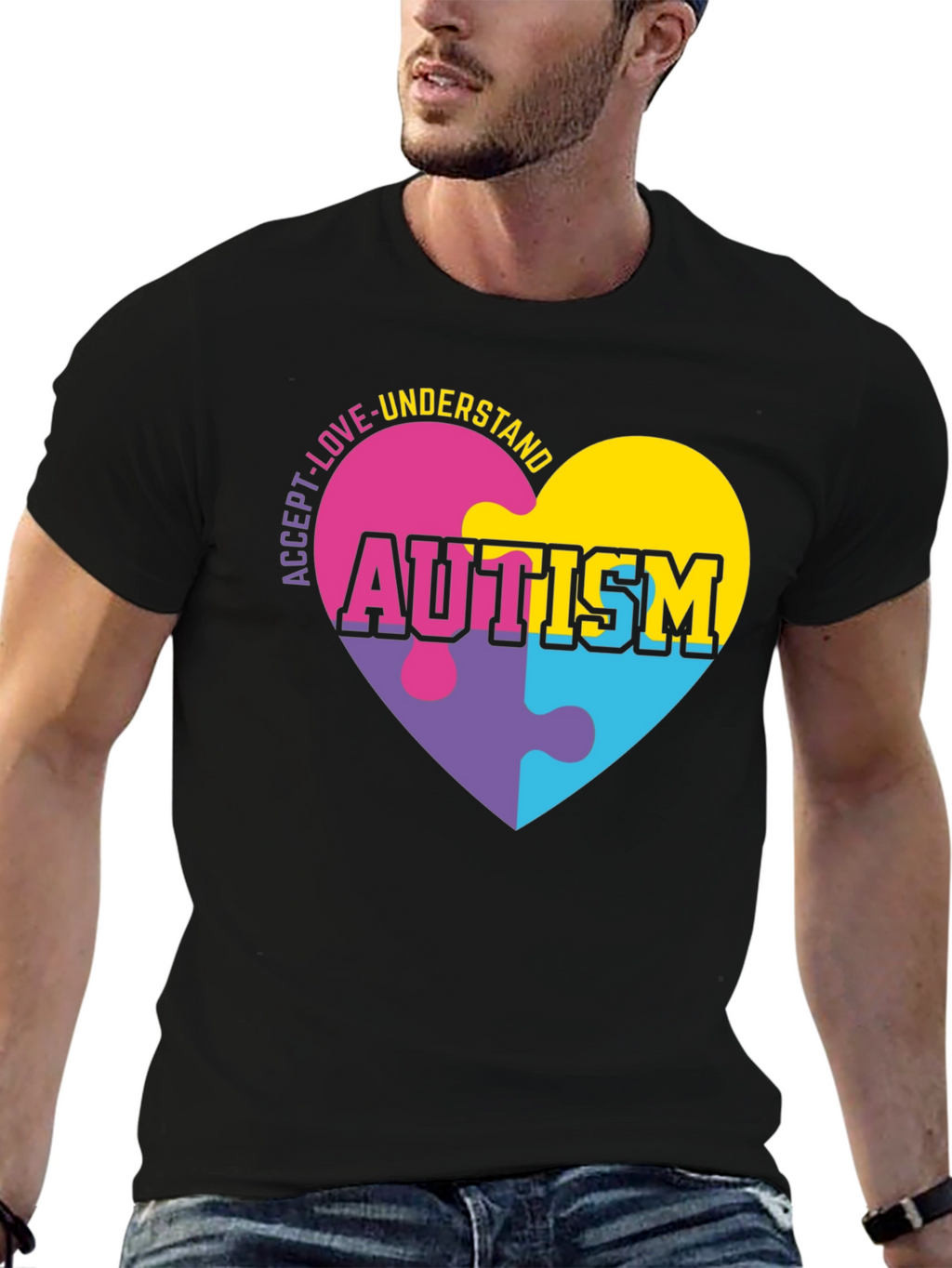 Autism Awareness Puzzle Heart T-Shirt