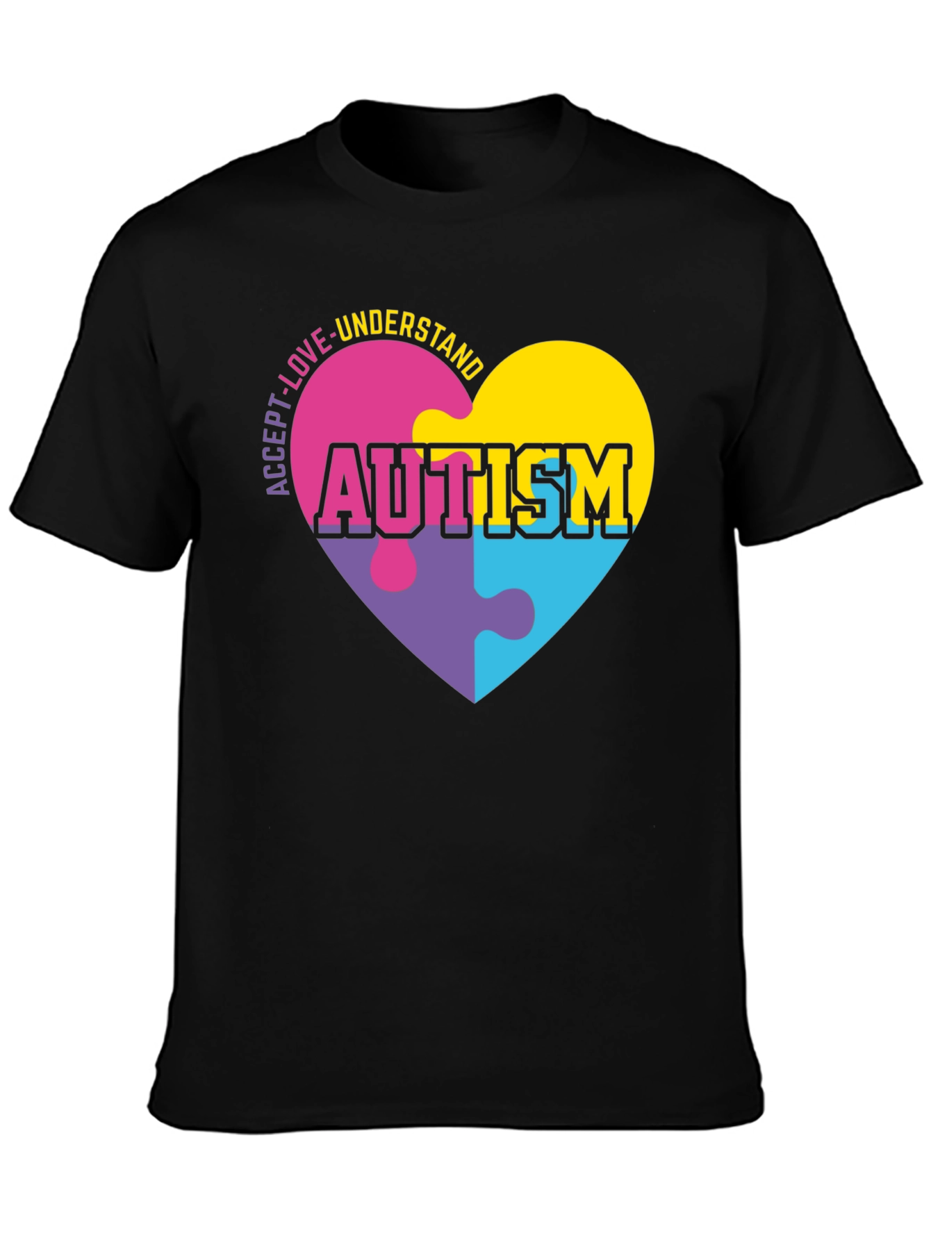 Autism Awareness Puzzle Heart T-Shirt