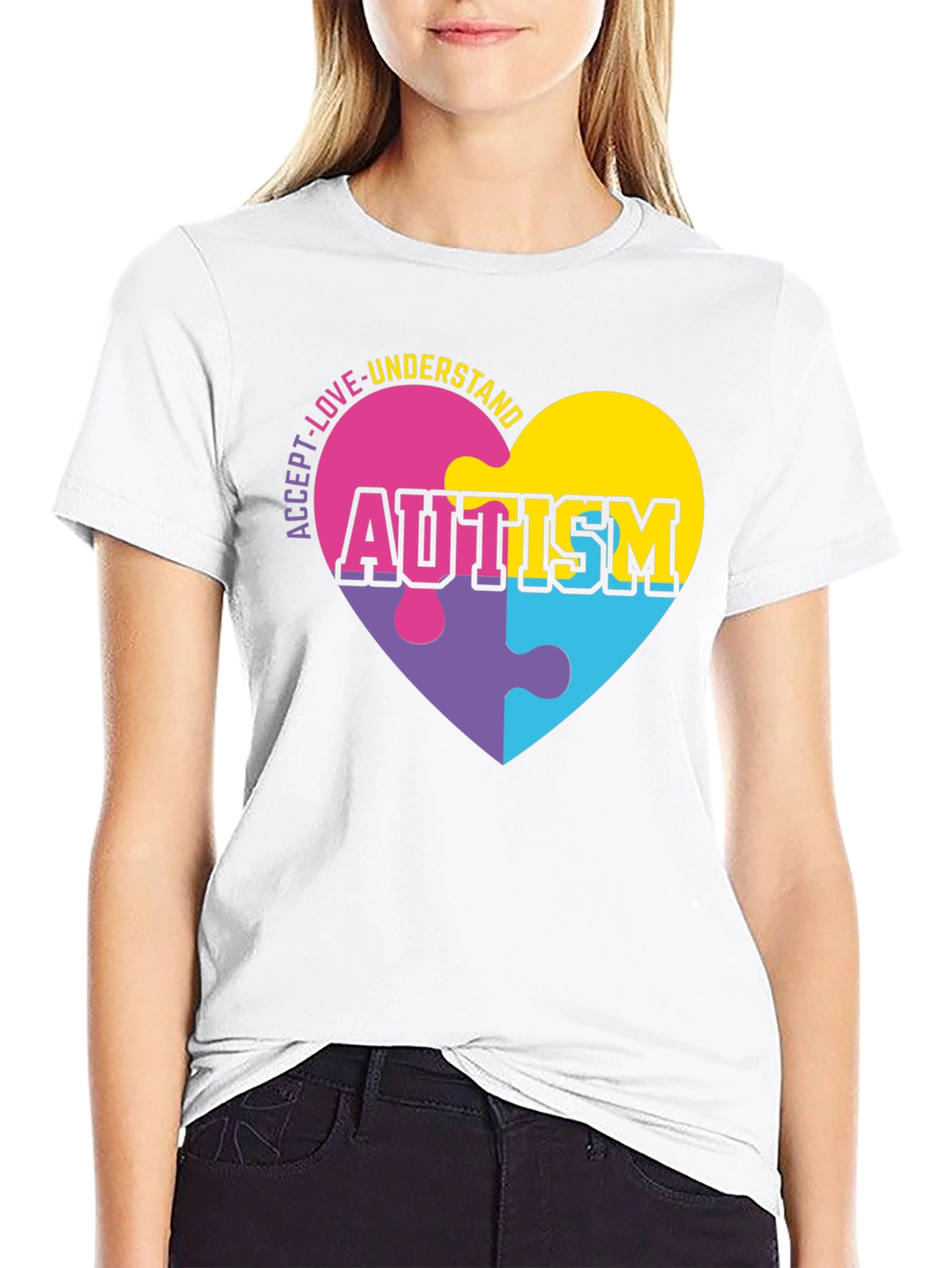 Autism Awareness Puzzle Heart T-Shirt