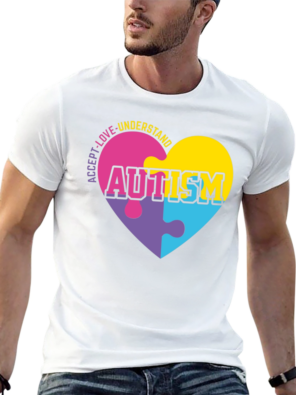 Autism Awareness Puzzle Heart T-Shirt