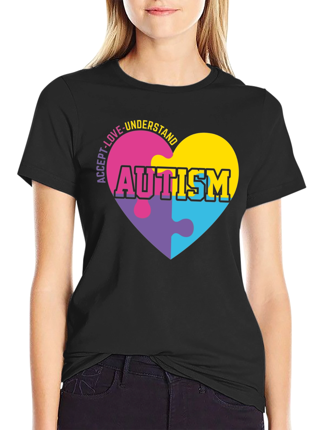 Autism Awareness Puzzle Heart T-Shirt