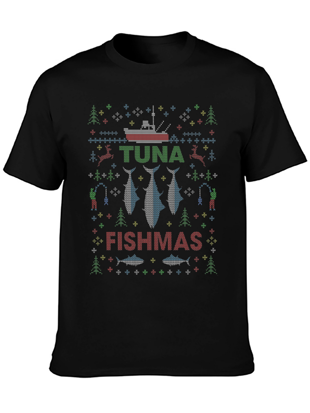 Tuna Fishmas Ugly Christmas Sweater T-shirt