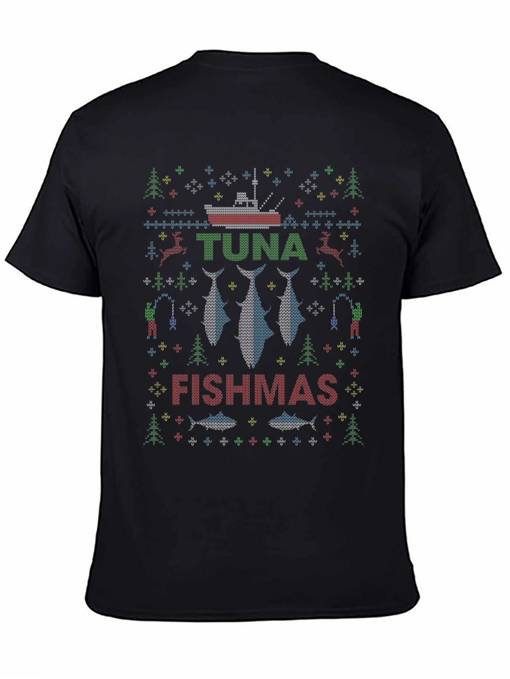 Tuna Fishmas Ugly Christmas Sweater T-shirt
