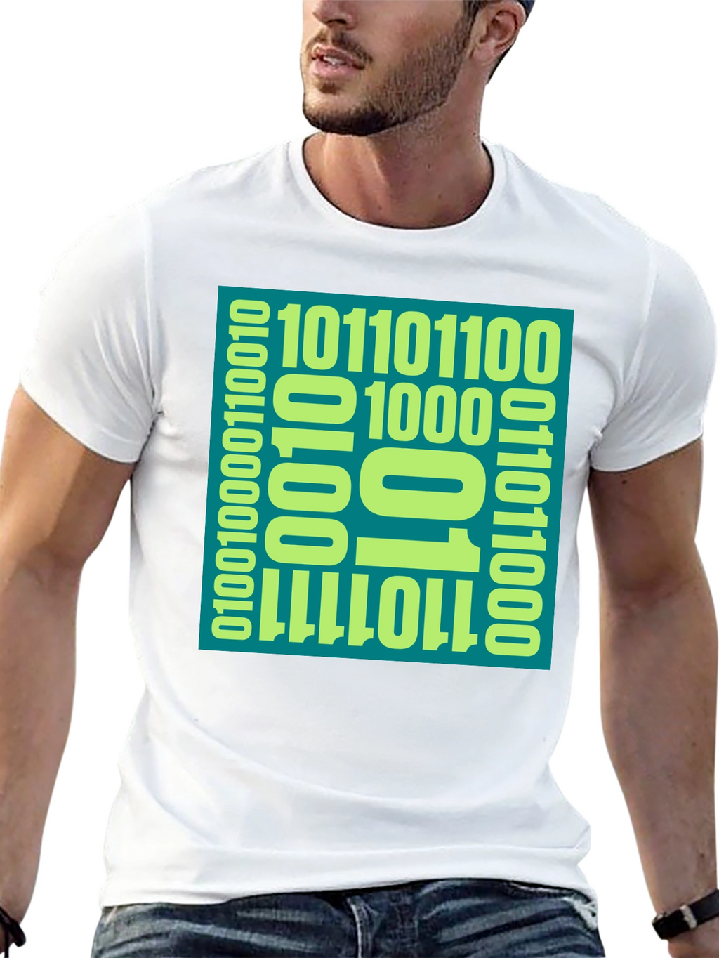 Binary Code Graphic Tee - Programmer Style